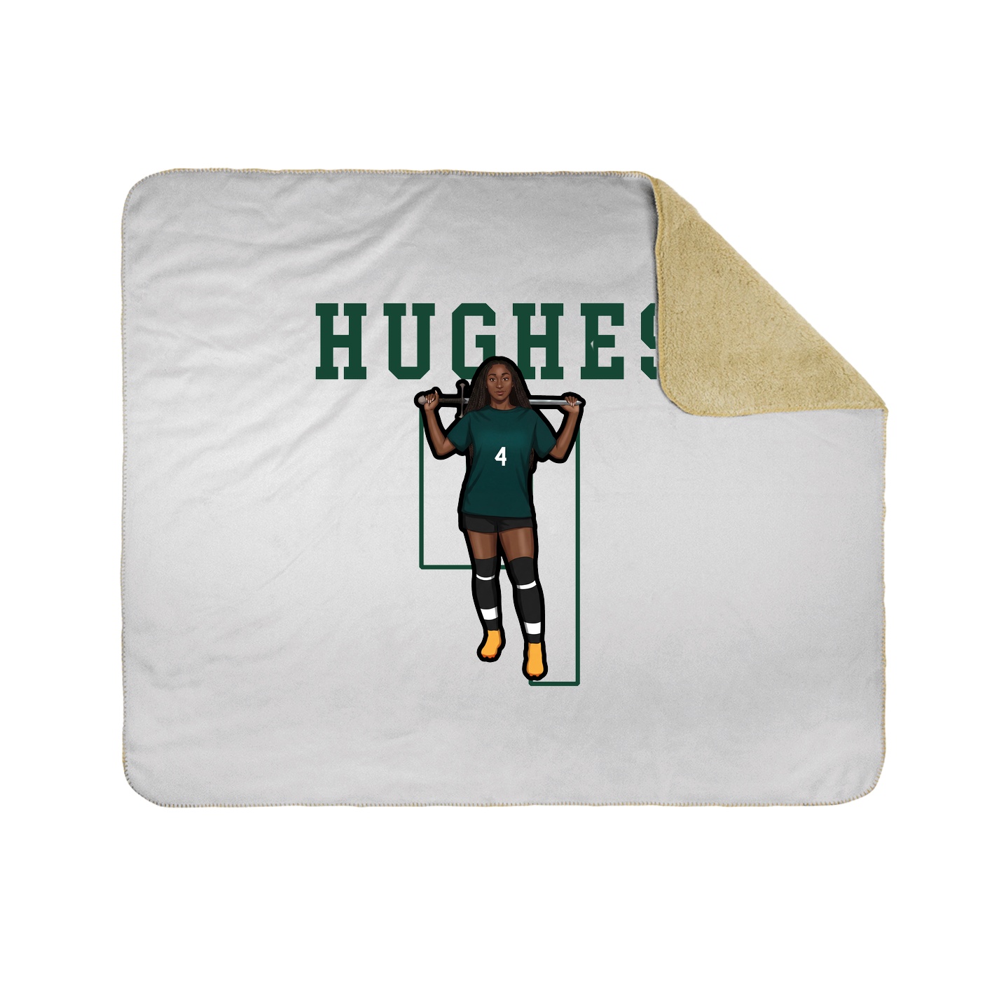 Throw Blanket — Shirsey in White