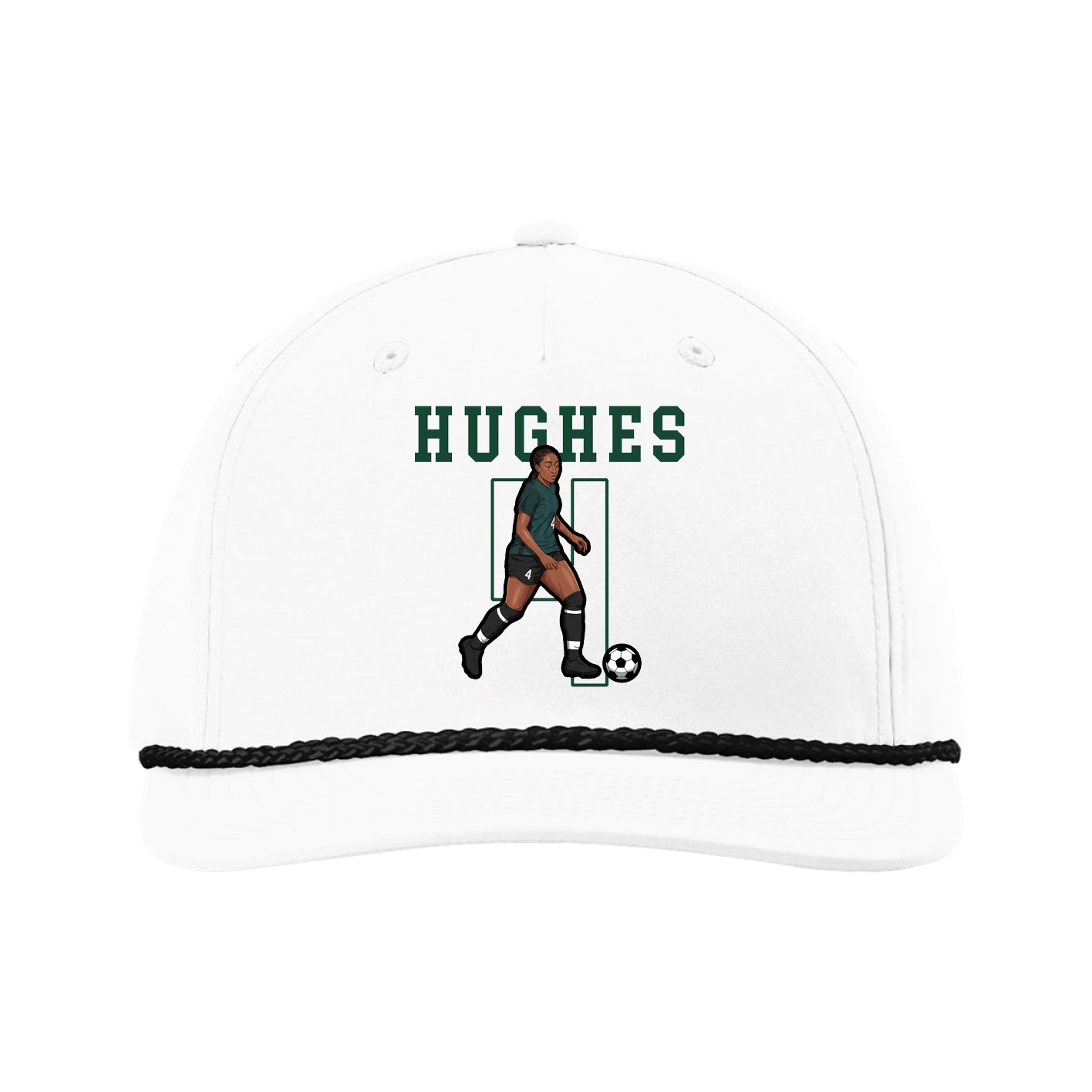 Five-Panel Classic Rope Cap — Shirsey in White