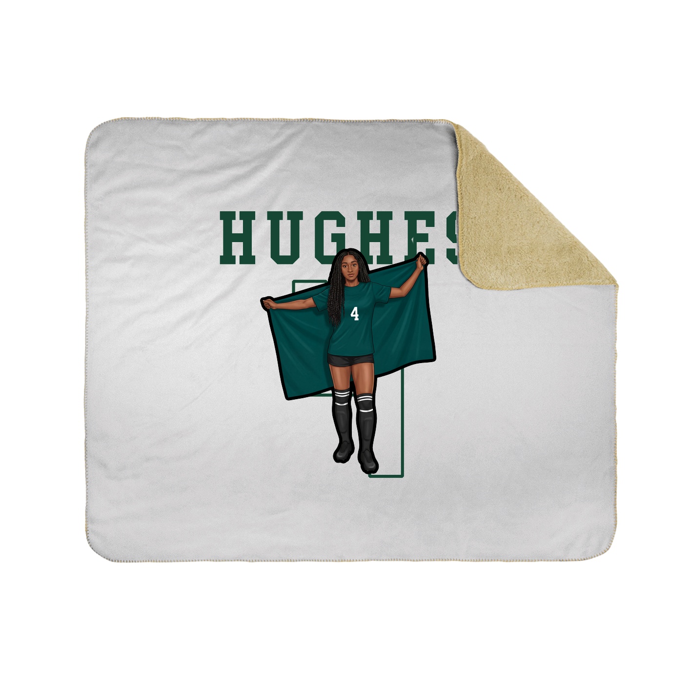 Throw Blanket — Shirsey in White