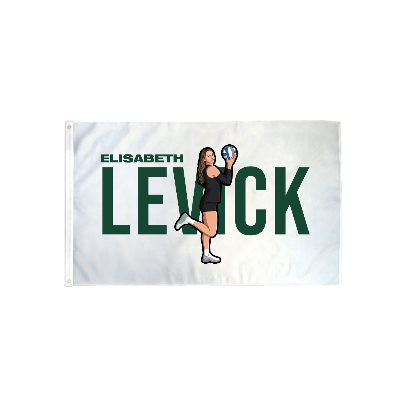 3x5 Flag — Player Name in Classic