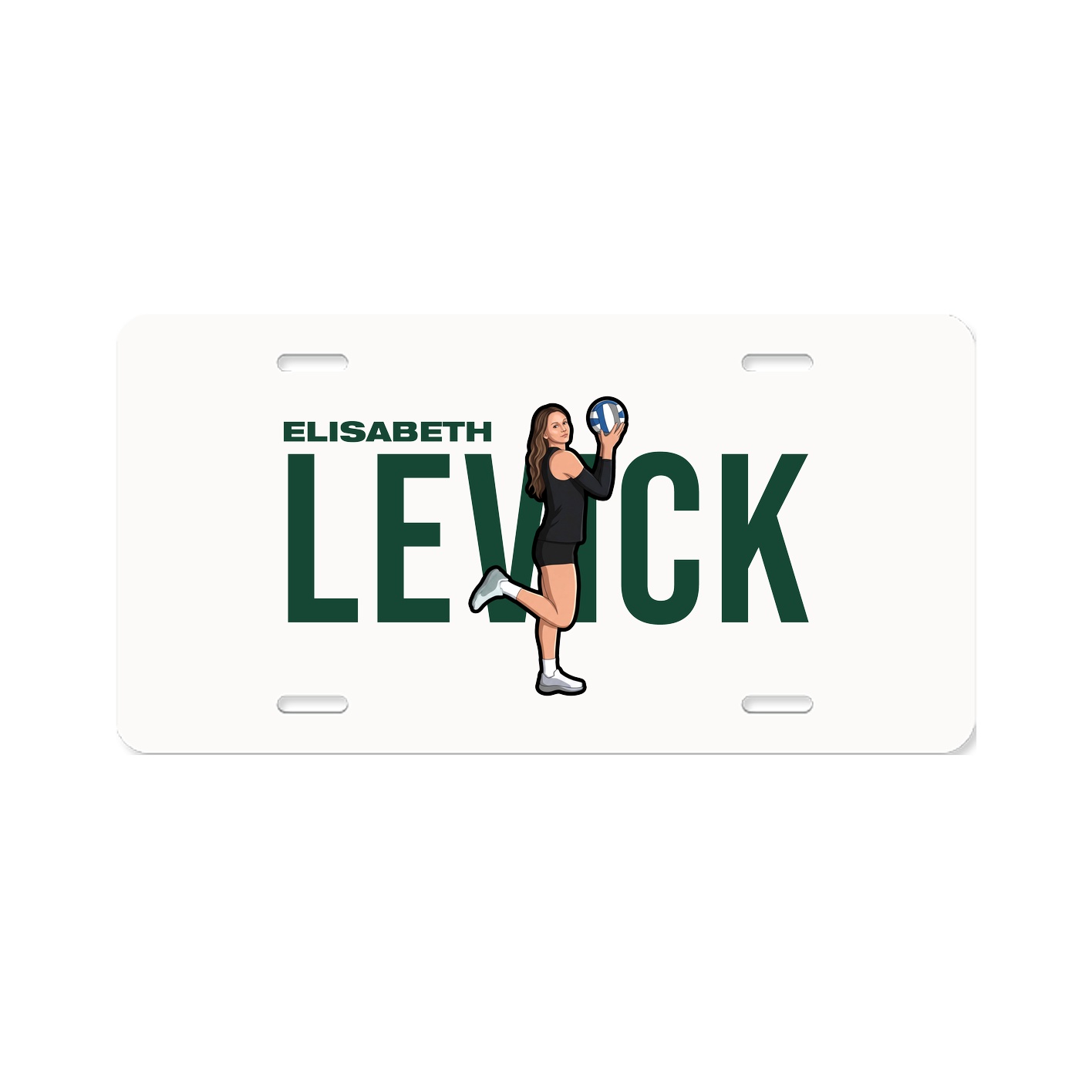 License Plate — Player Name in Classic
