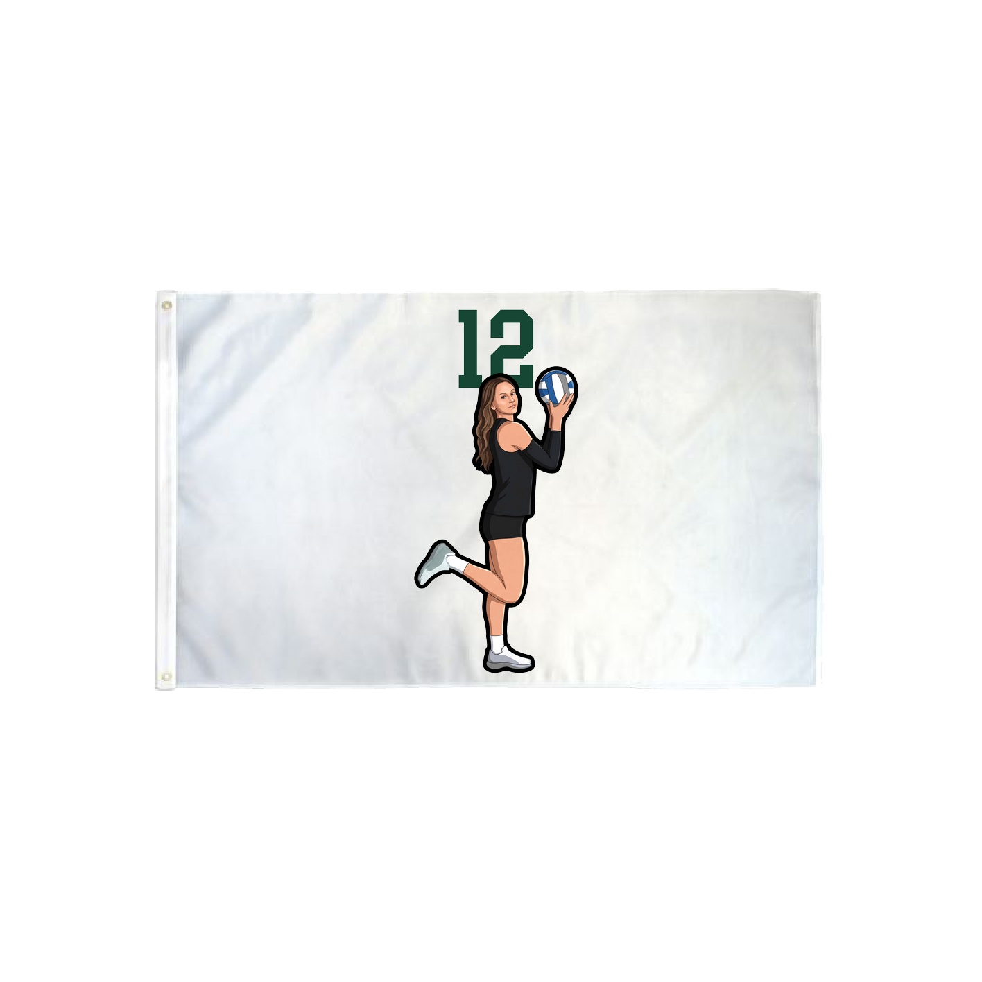 3x5 Flag — Number Top in Classic