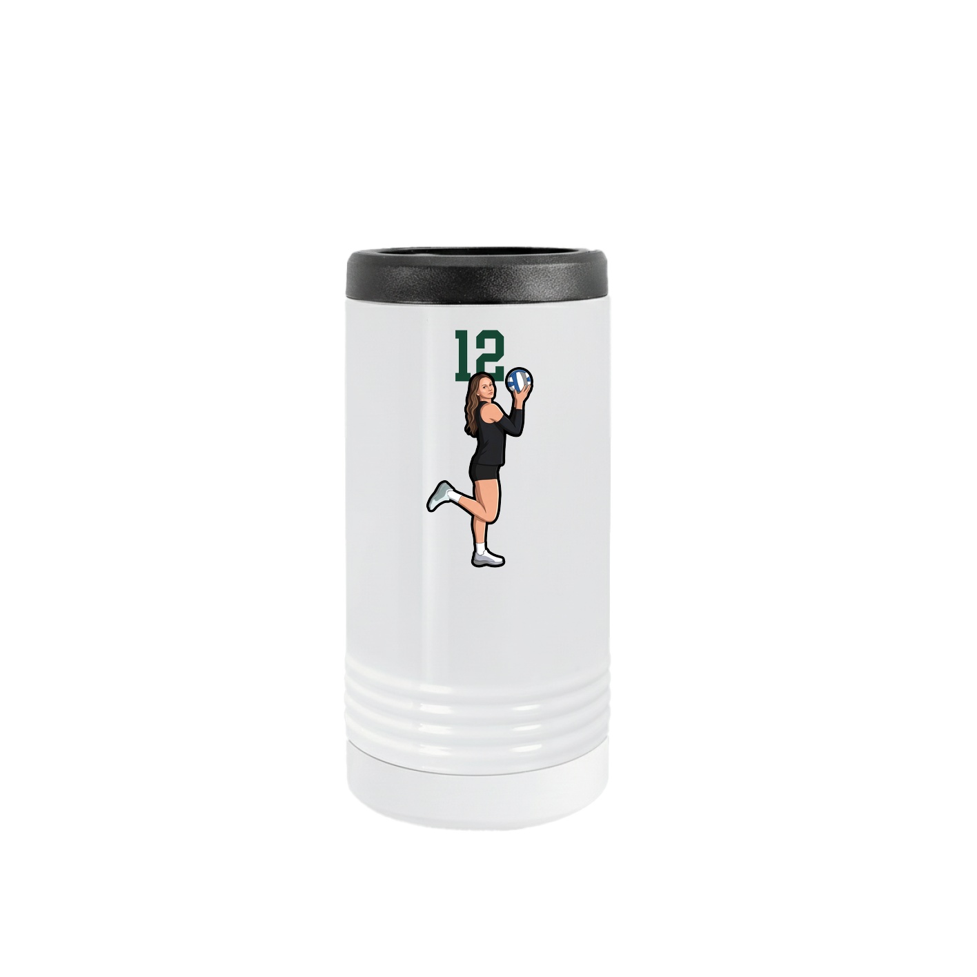 Slim Beverage Holder — Number Top in White