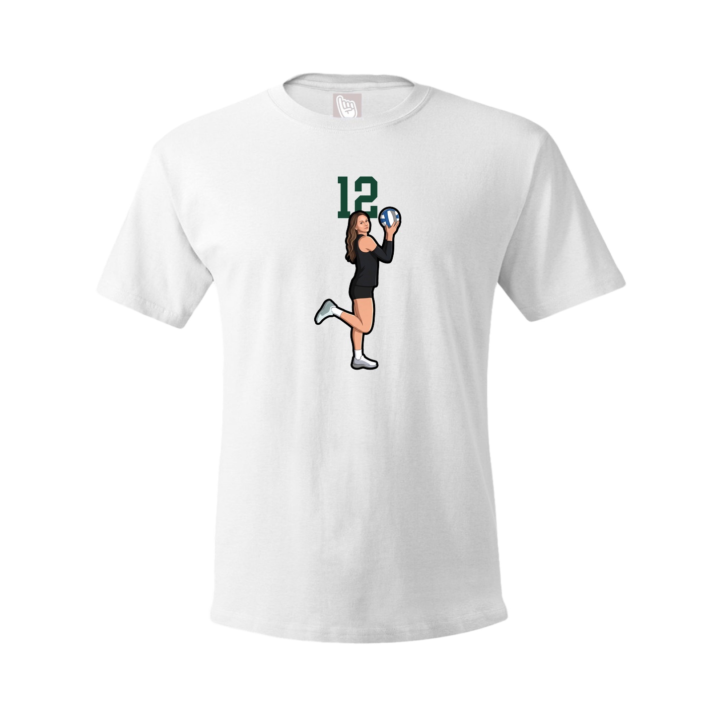 Tee — Number Top in White