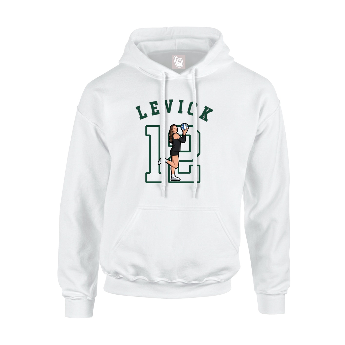 Youth Hoodie — Shirsey Arch in White