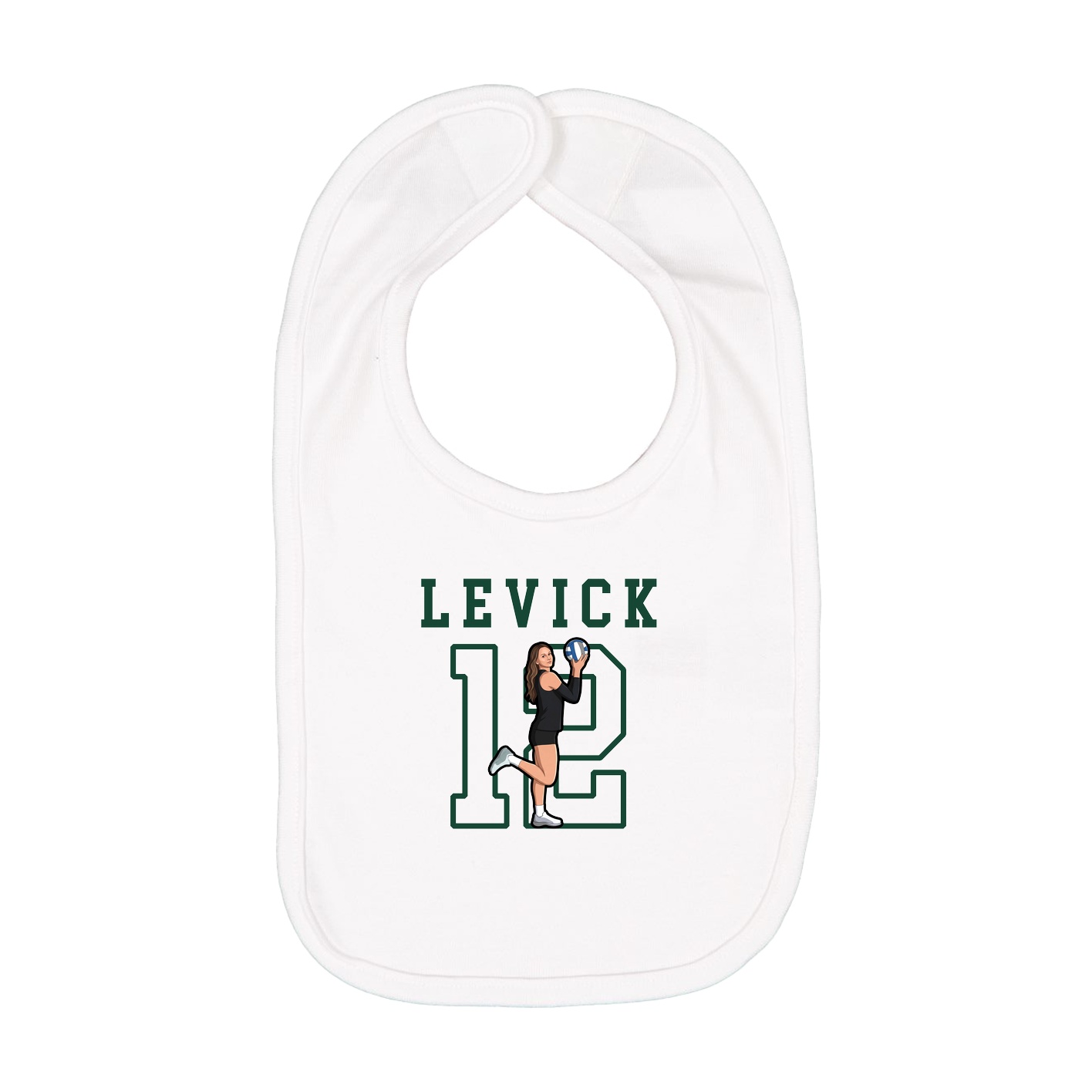 Infant Bib — Shirsey in White