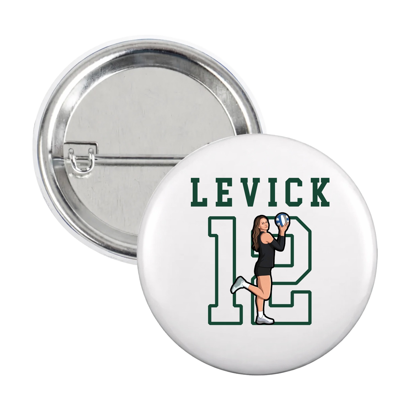 Game Day Button — Shirsey in White