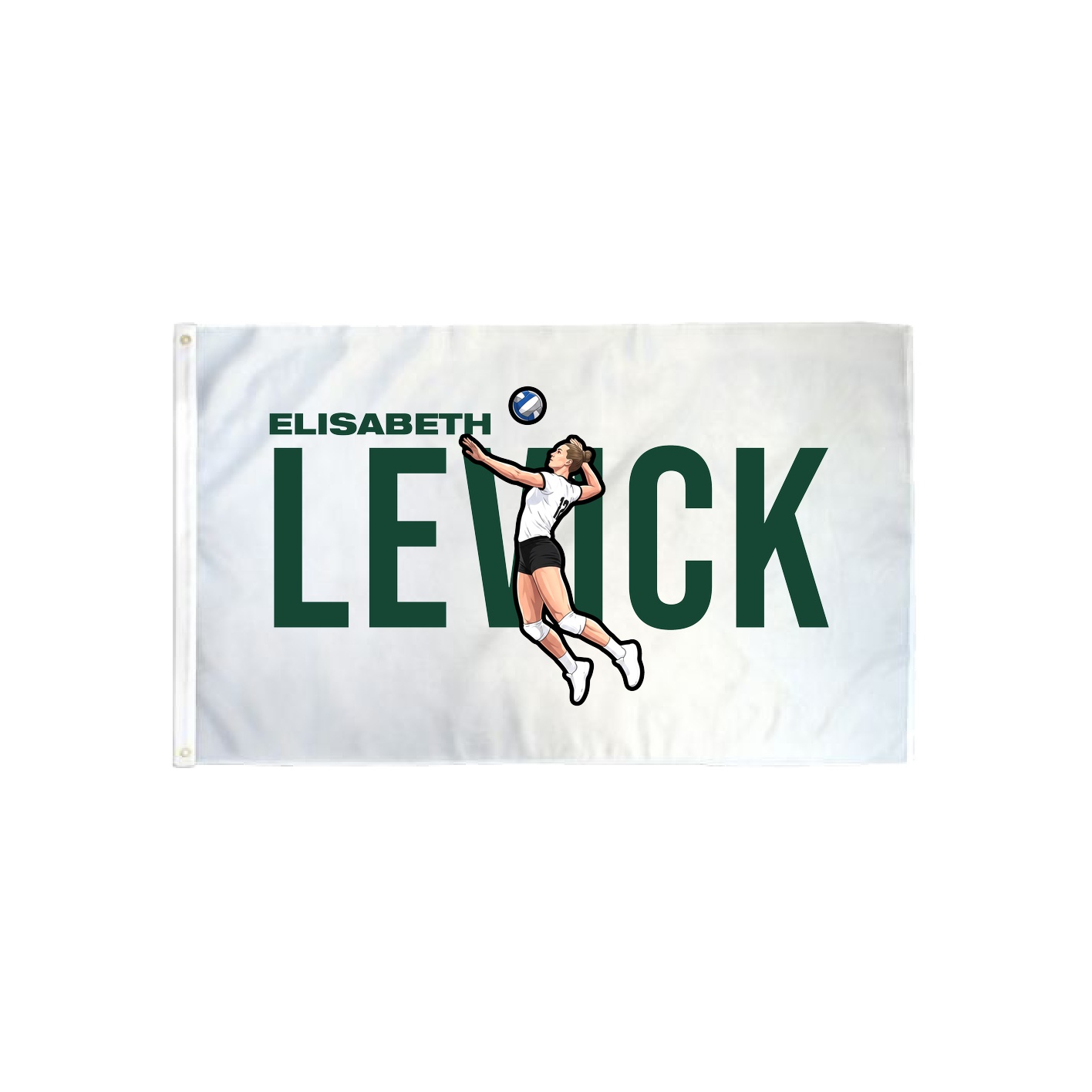 3x5 Flag — Player Name in Classic