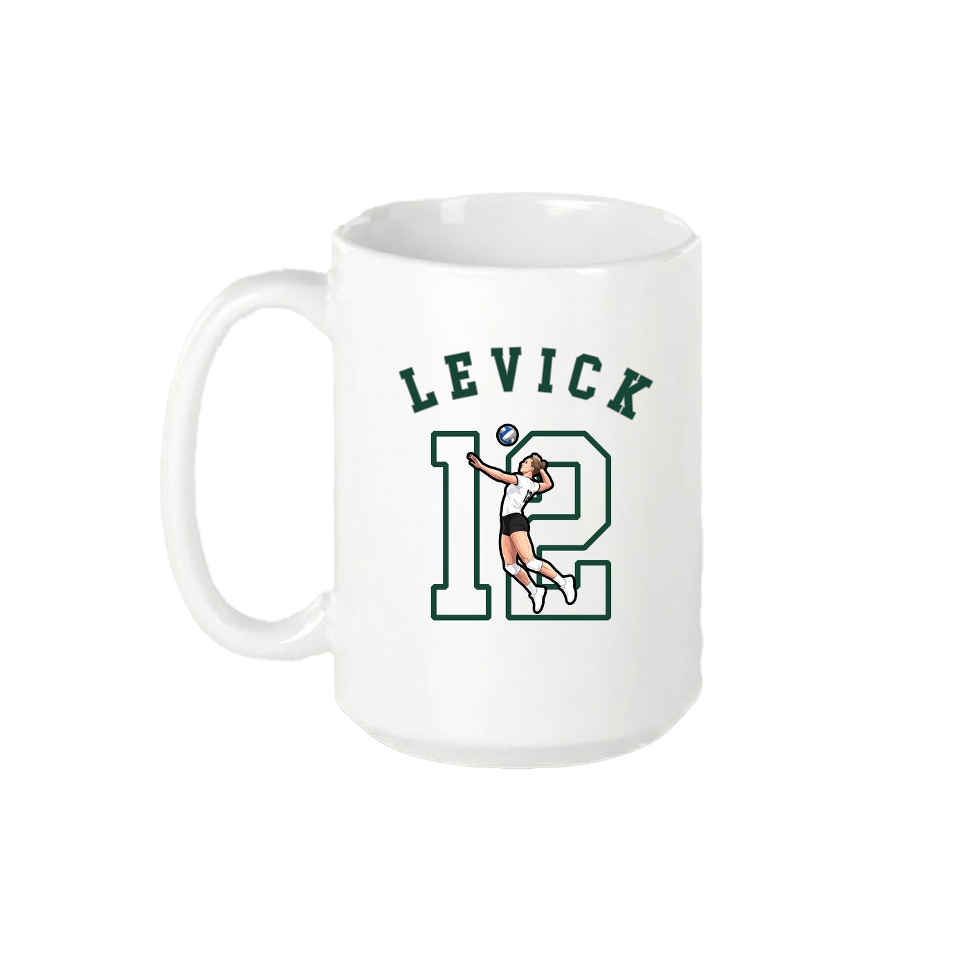 15oz Coffee Mug — Shirsey Arch in White