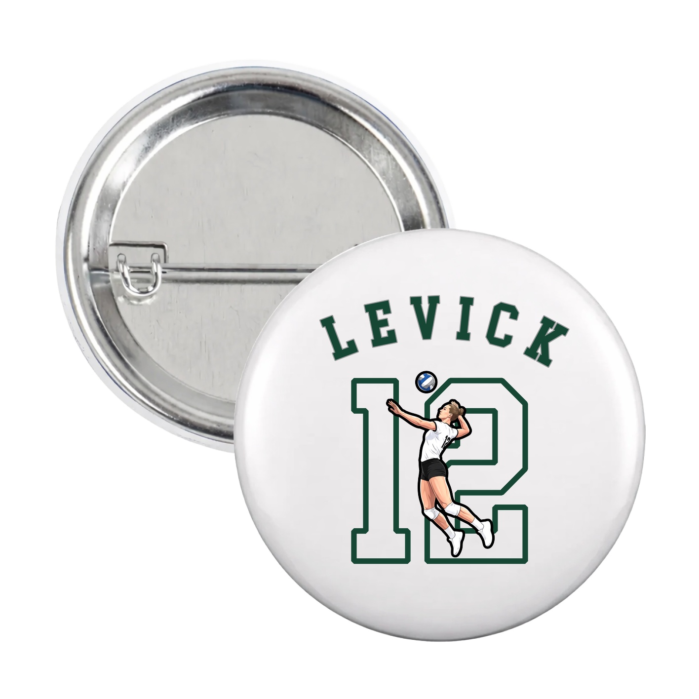 Game Day Button — Shirsey Arch in White
