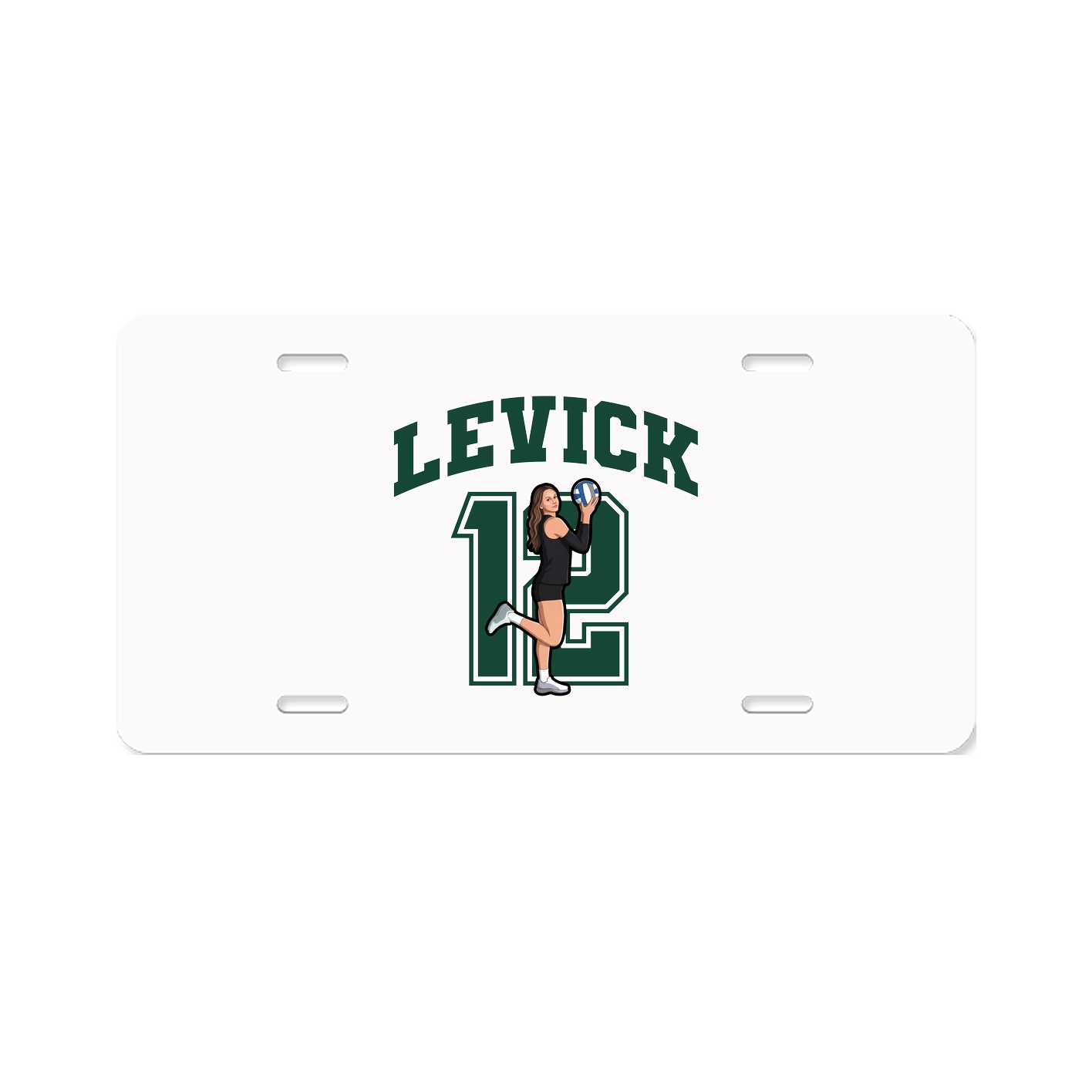License Plate — Number in Classic