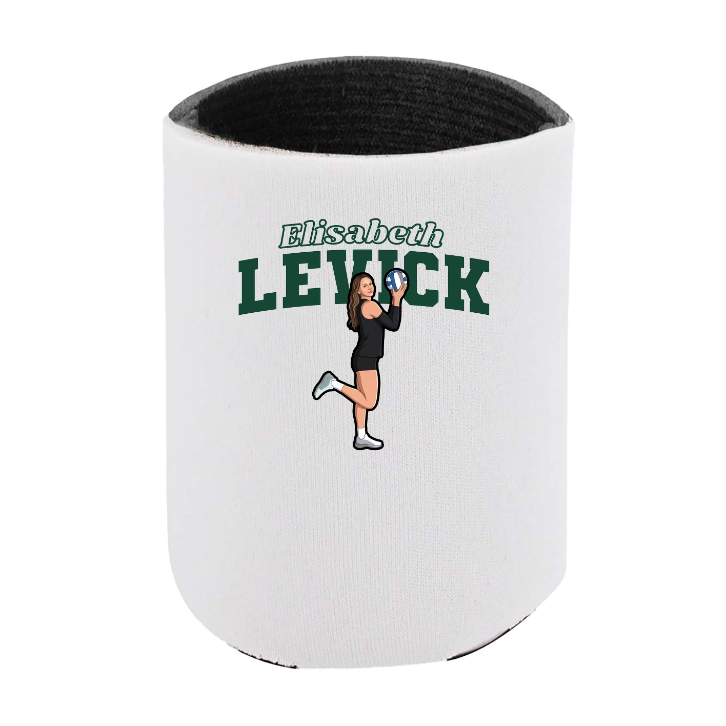 Can Holder — Name Arch in White