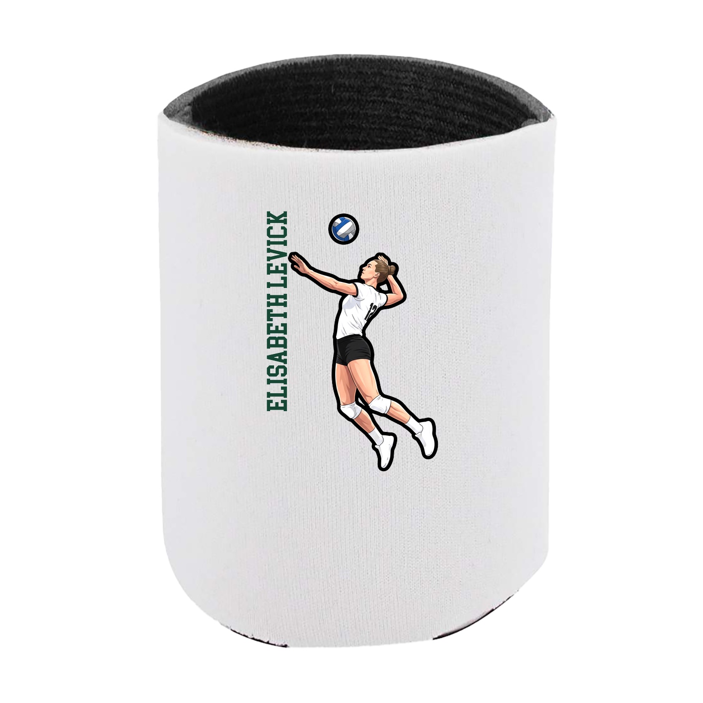 Can Holder — Name Vertical in White
