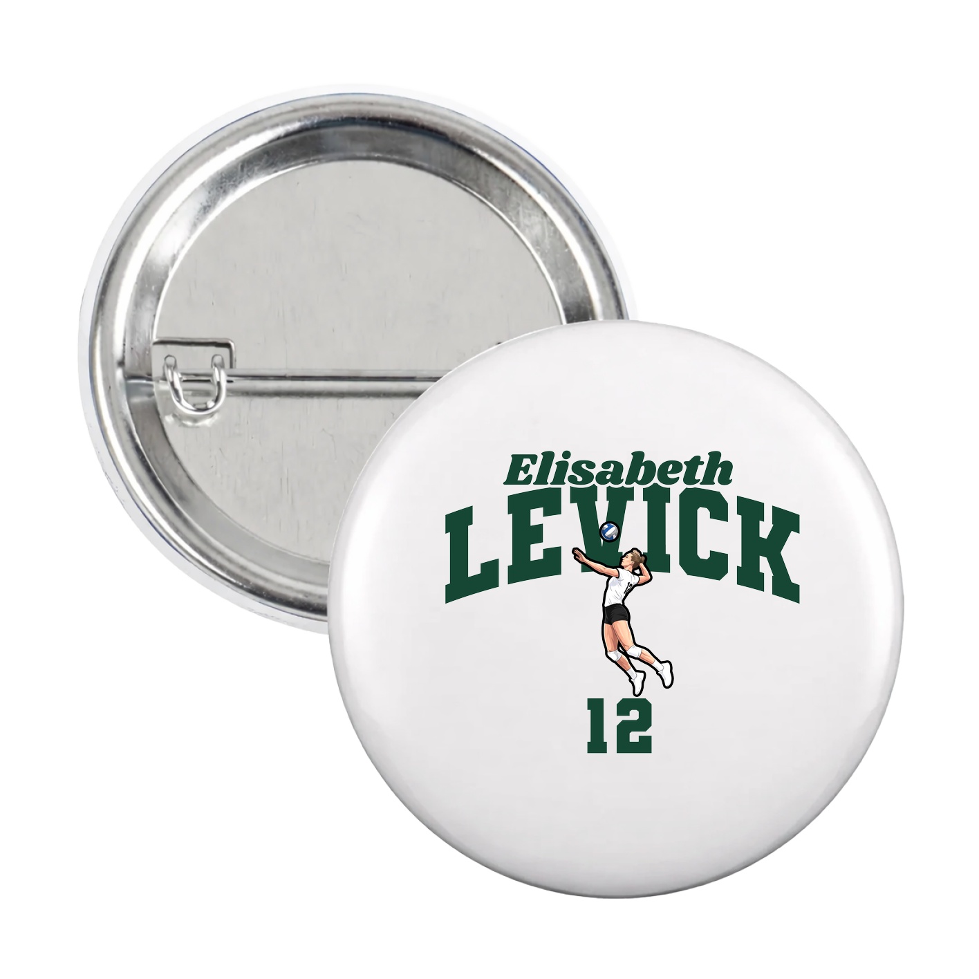 Game Day Button — Signature Arch in White