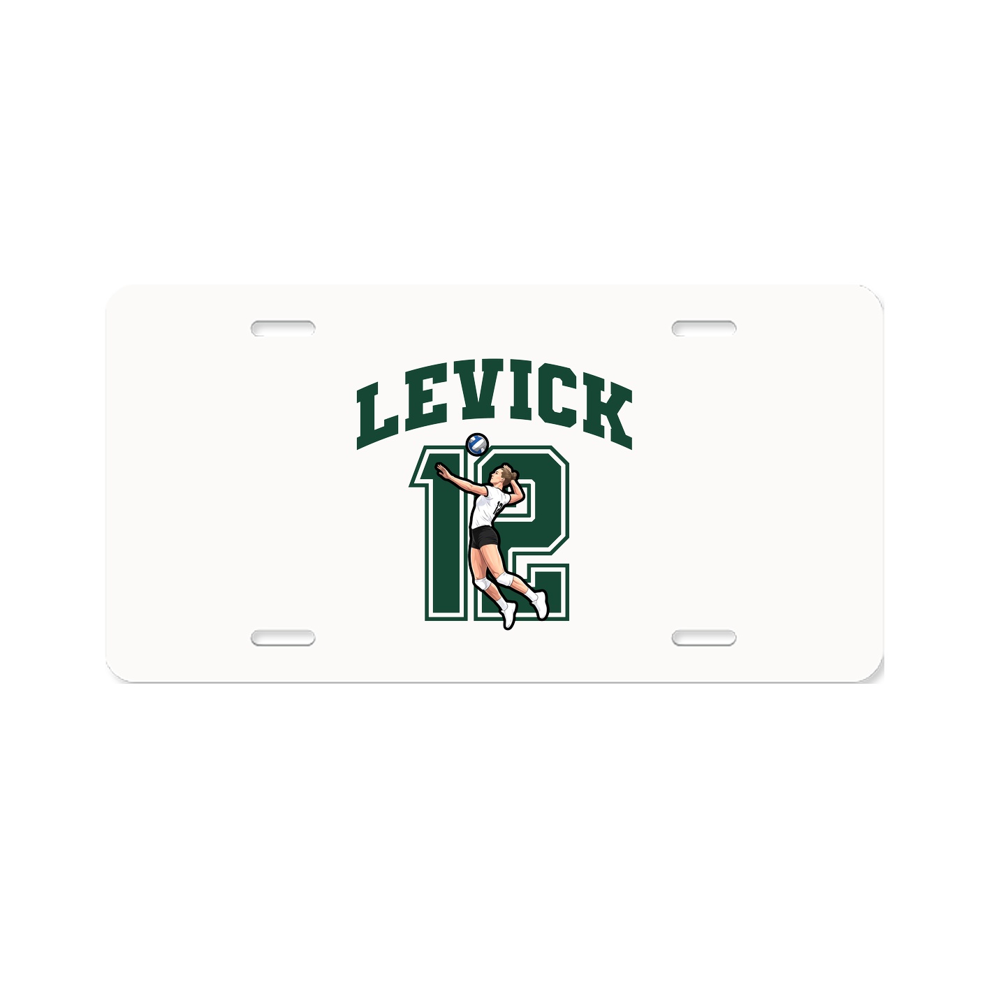 License Plate — Number in Classic