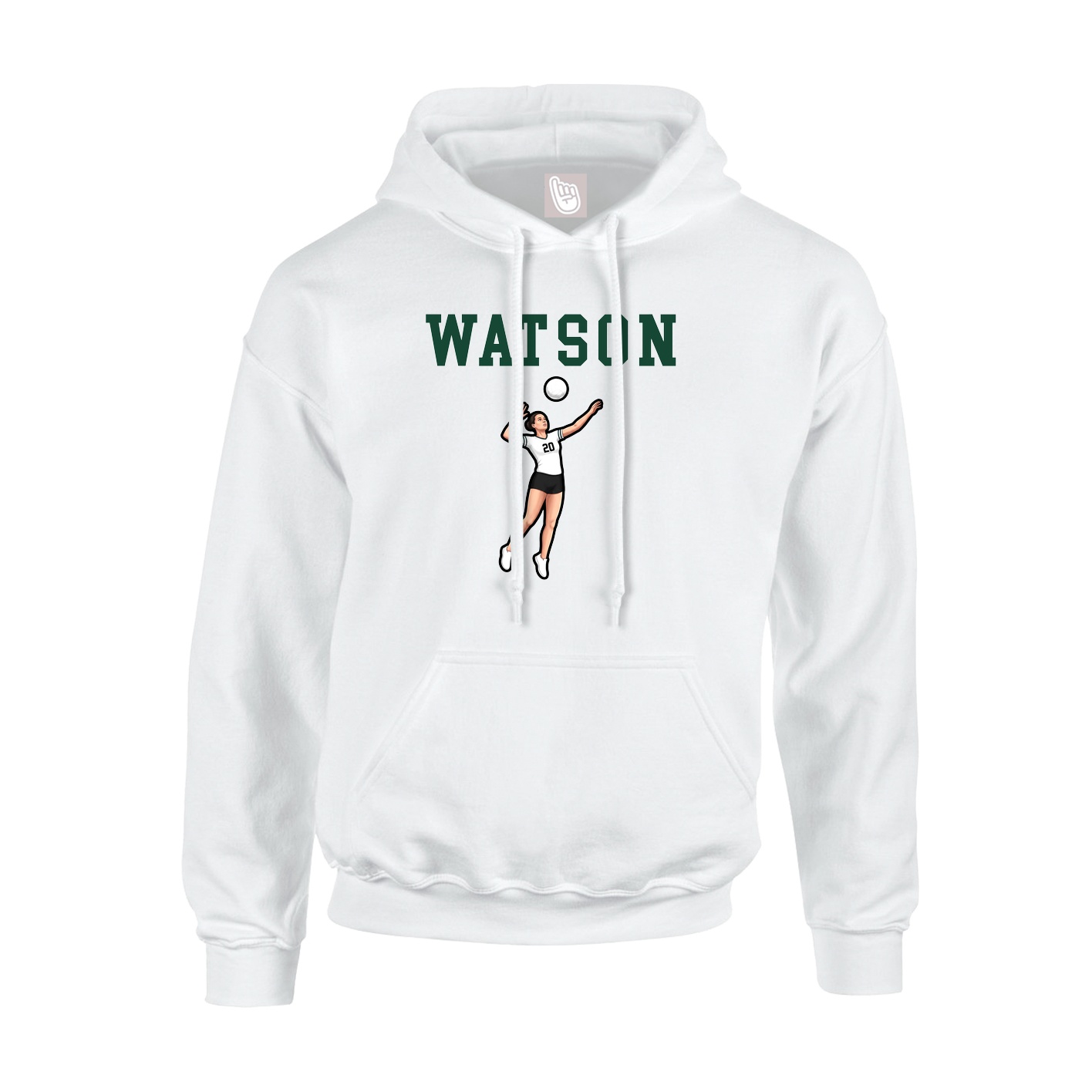 Hoodie — Shirsey in White