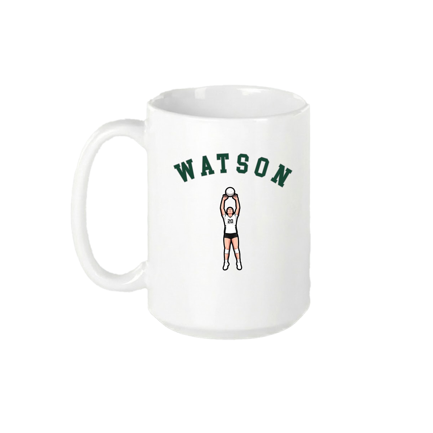 15oz Coffee Mug — Shirsey Arch in White