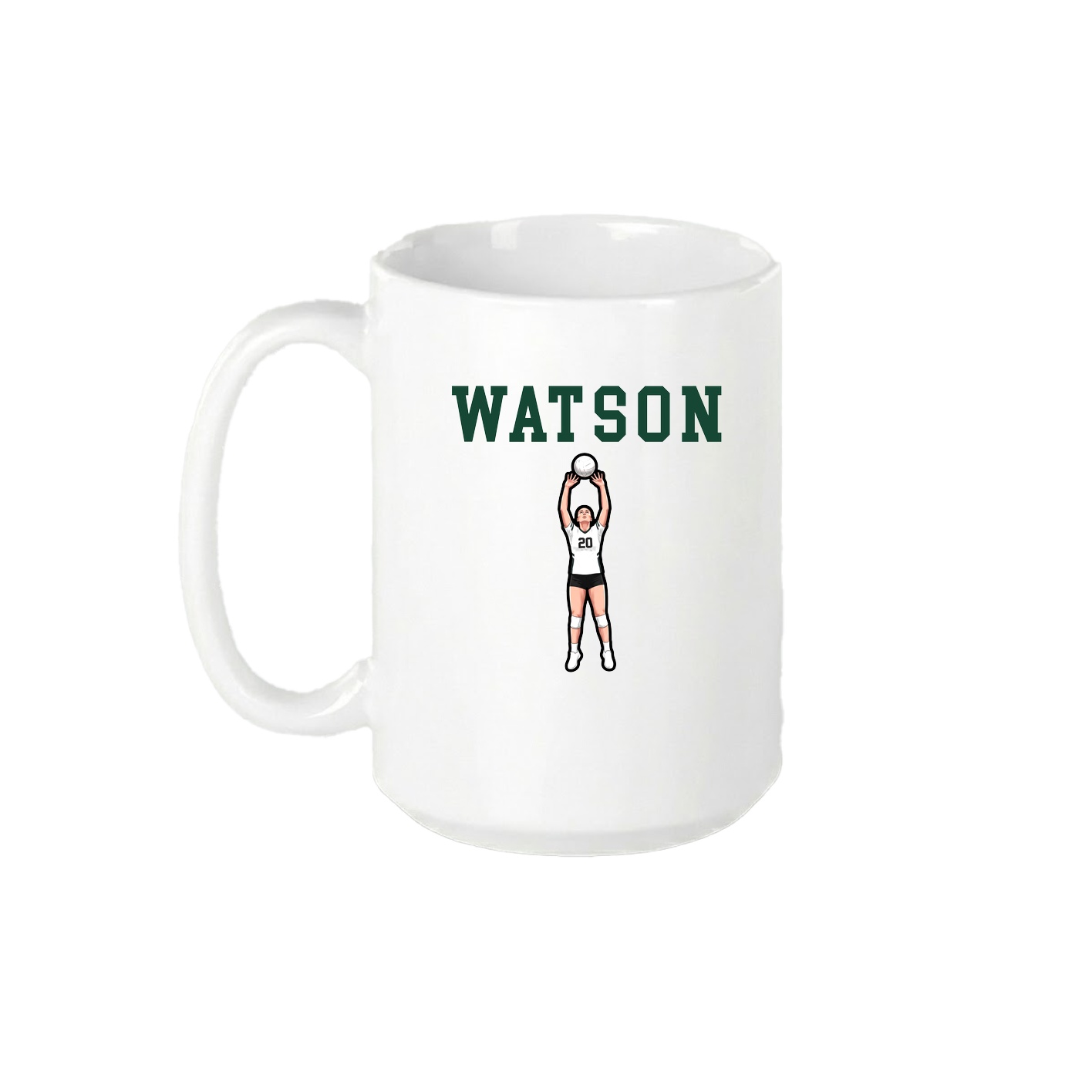 15oz Coffee Mug — Shirsey in White