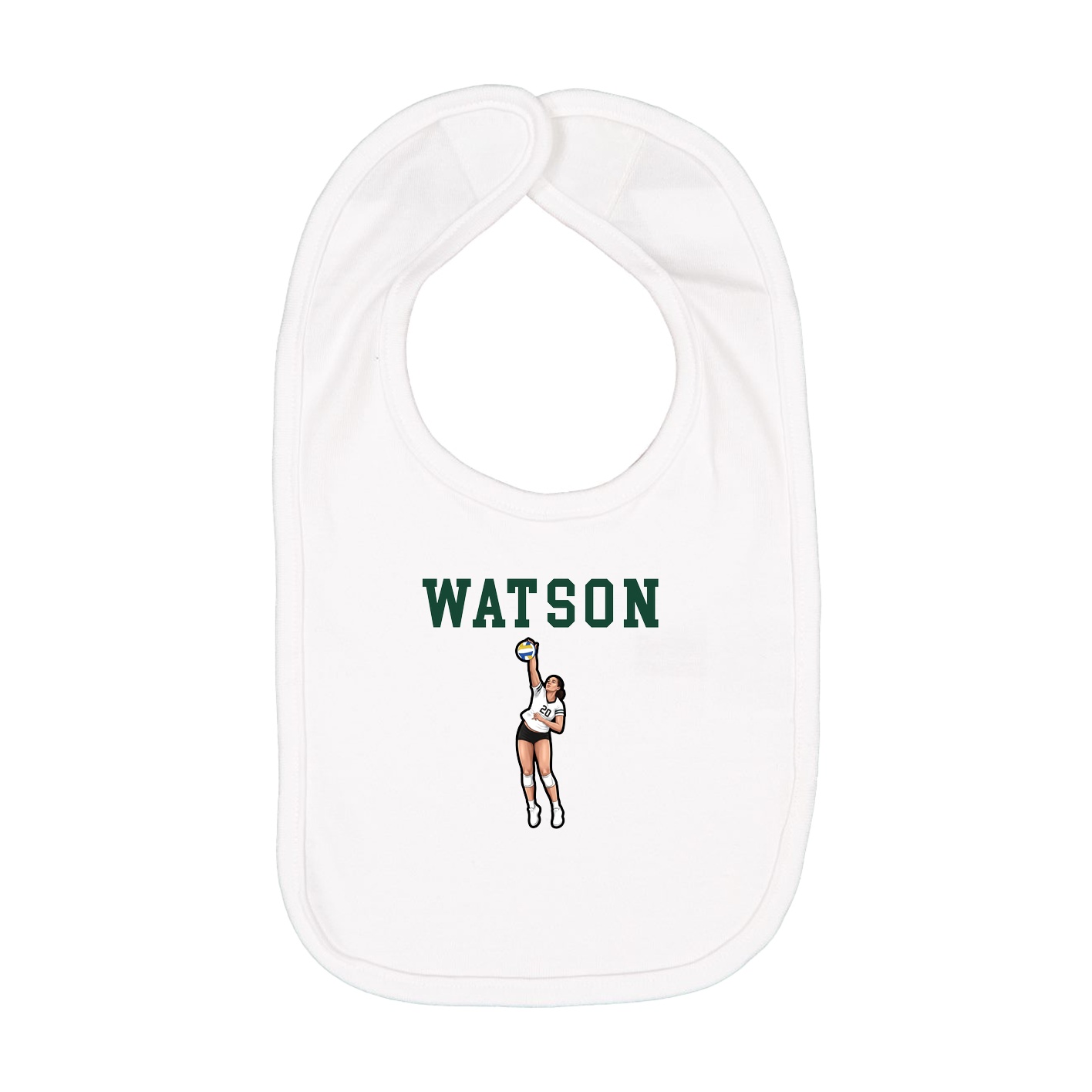 Infant Bib — Shirsey in White
