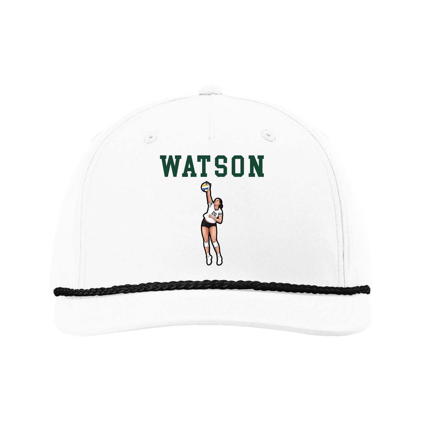 Five-Panel Classic Rope Cap — Shirsey in White