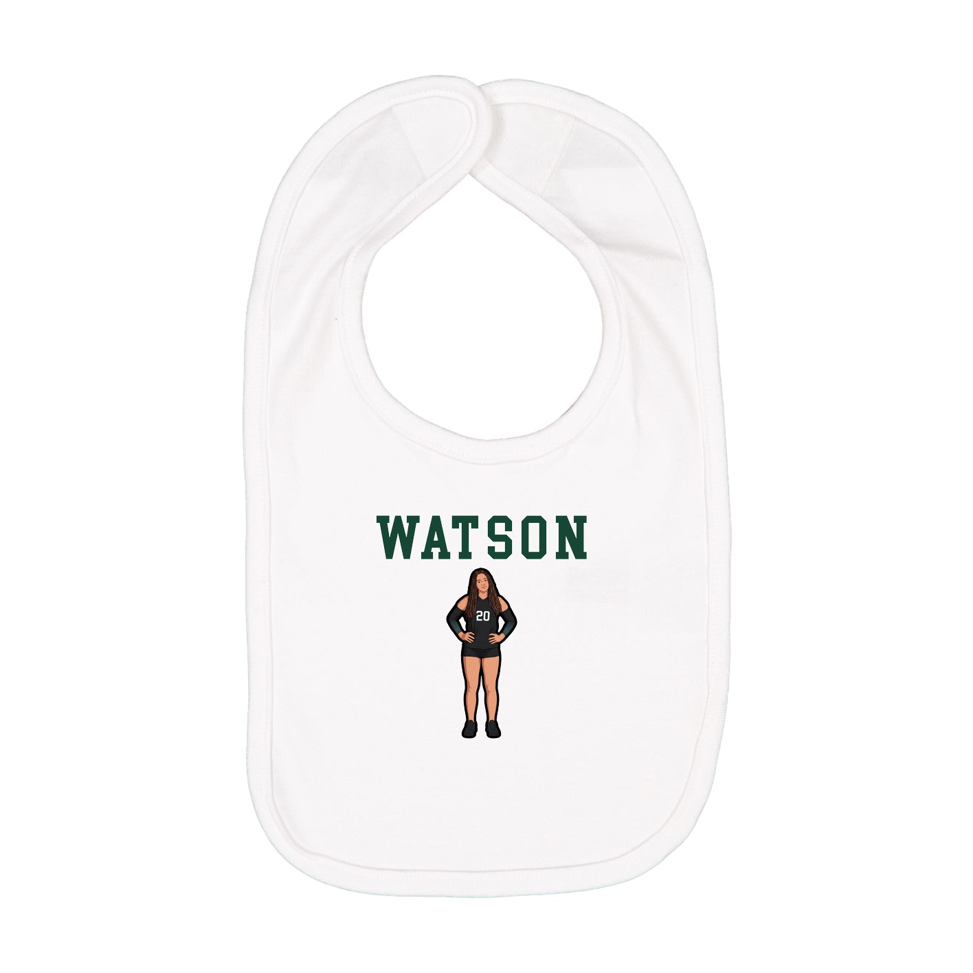 Infant Bib — Shirsey in White