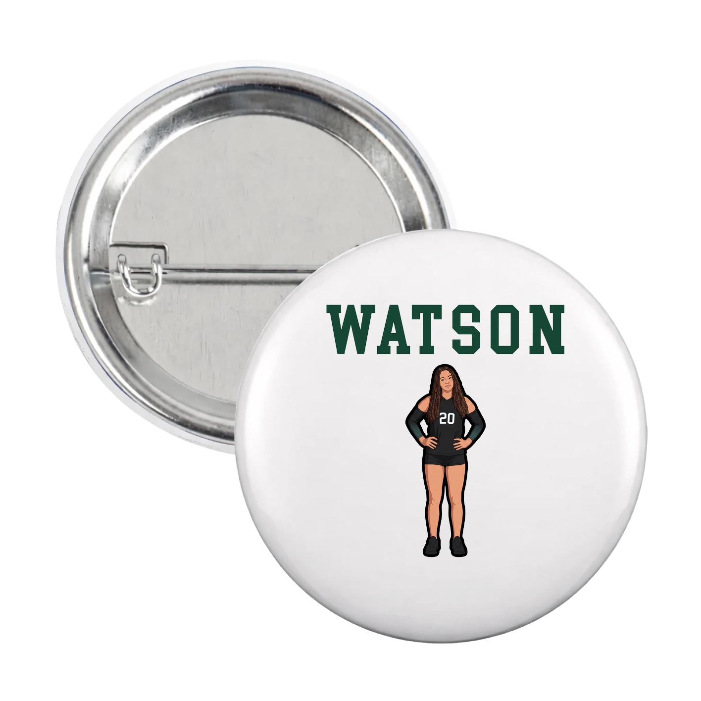 Game Day Button — Shirsey in White