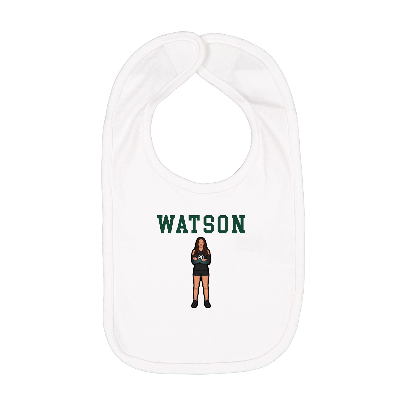 Infant Bib — Shirsey in White