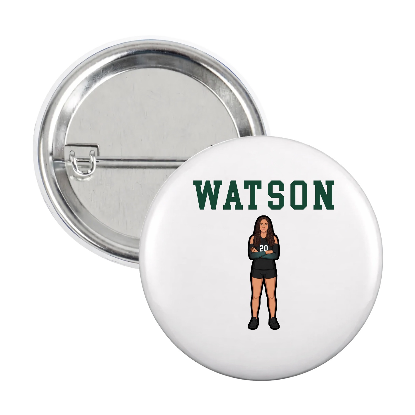 Game Day Button — Shirsey in White