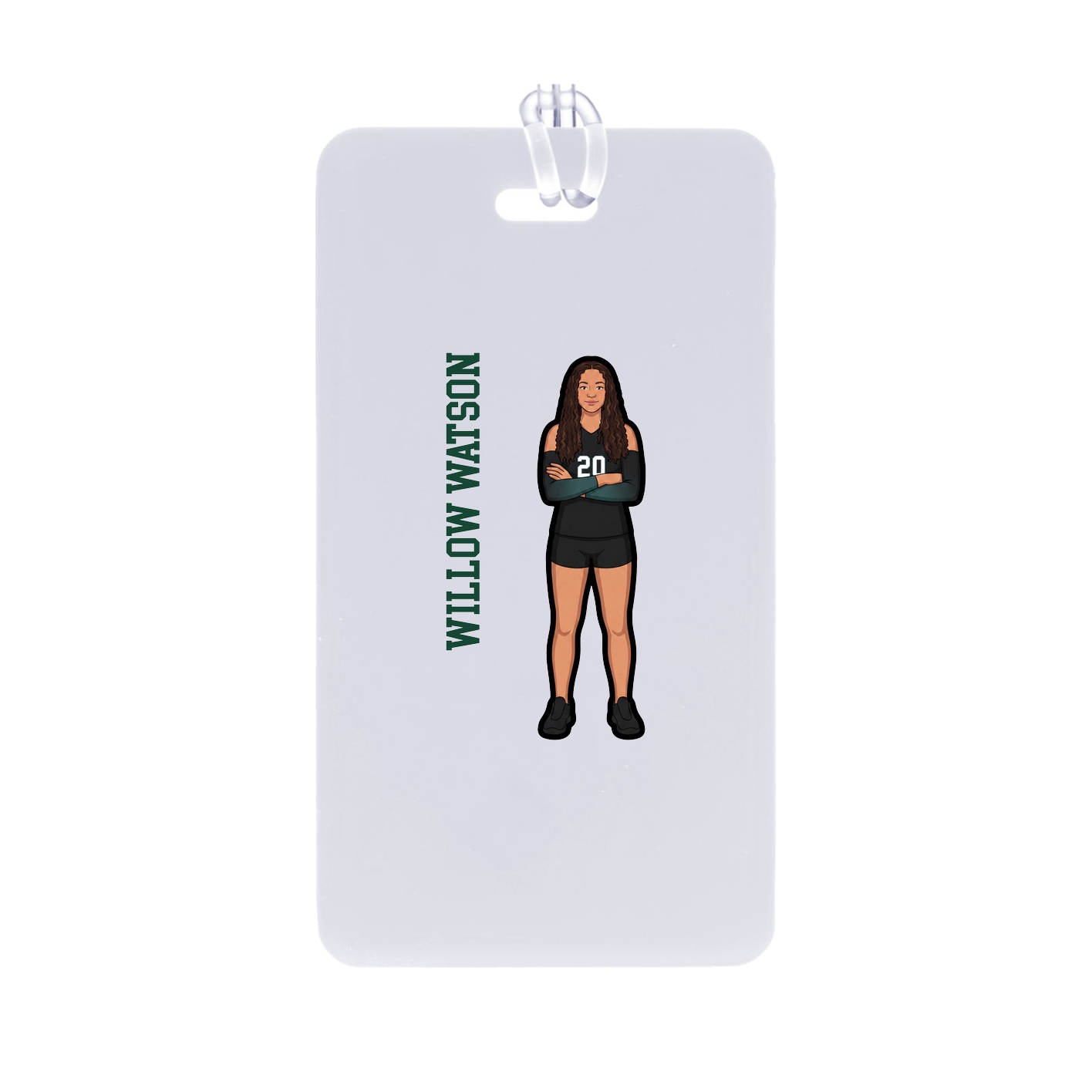 Bag Tag — Name Vertical in Classic