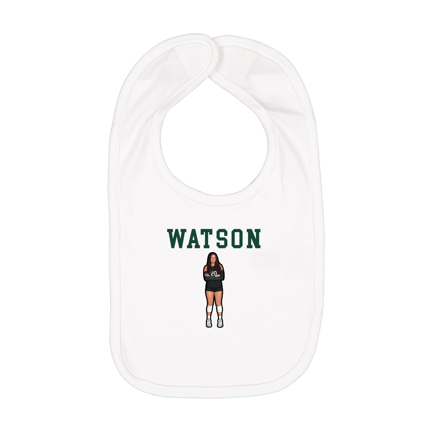 Infant Bib — Shirsey in White