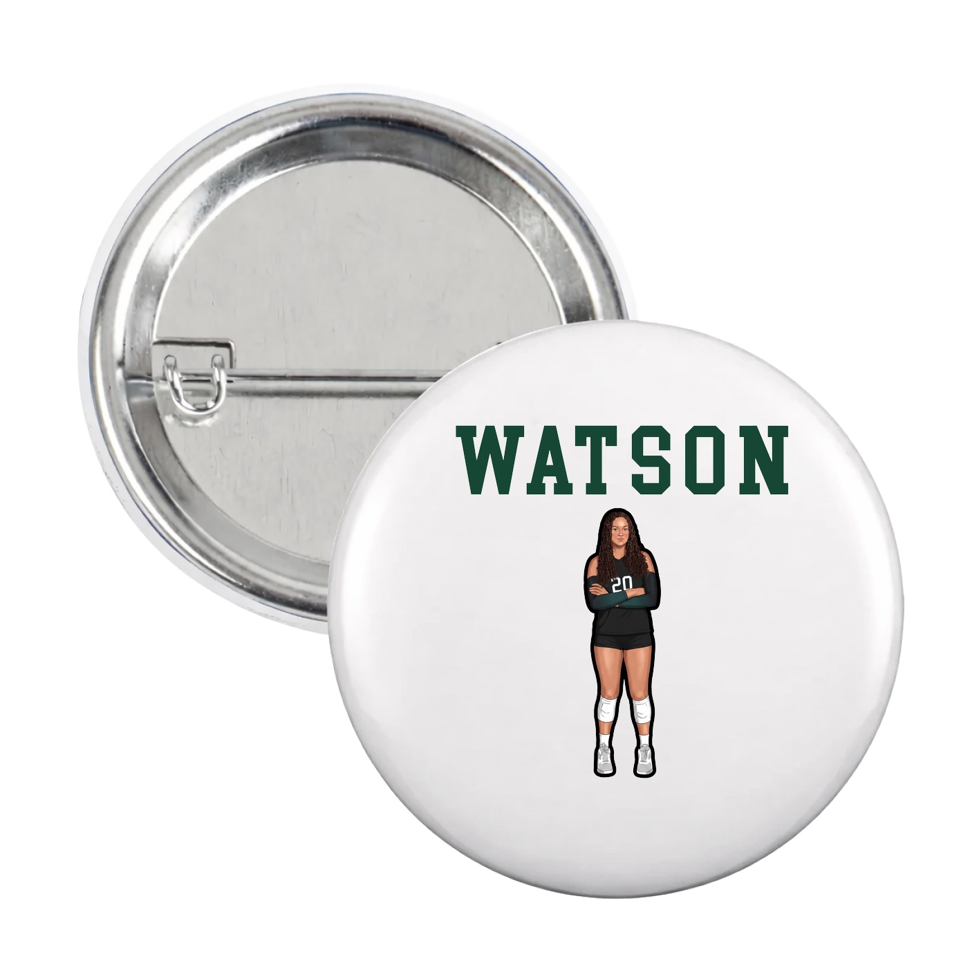 Game Day Button — Shirsey in White