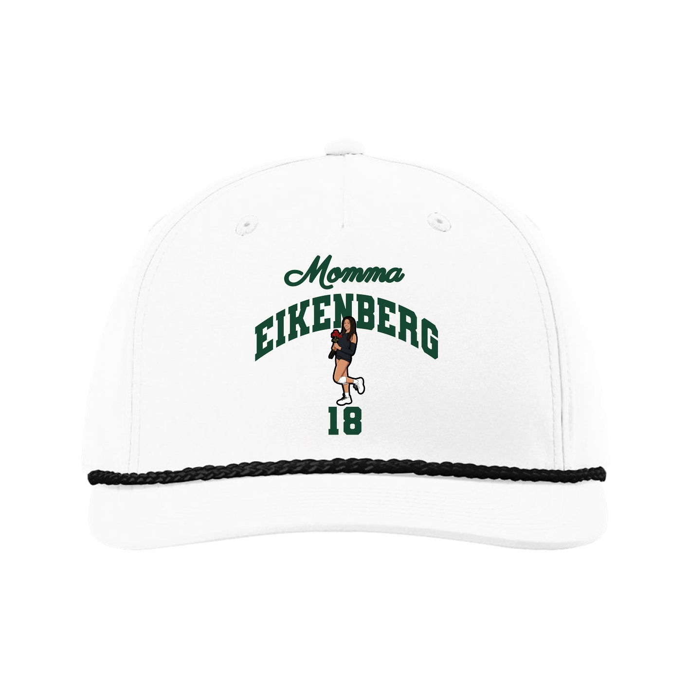 Five-Panel Classic Rope Cap — Mothers Day Arch in White