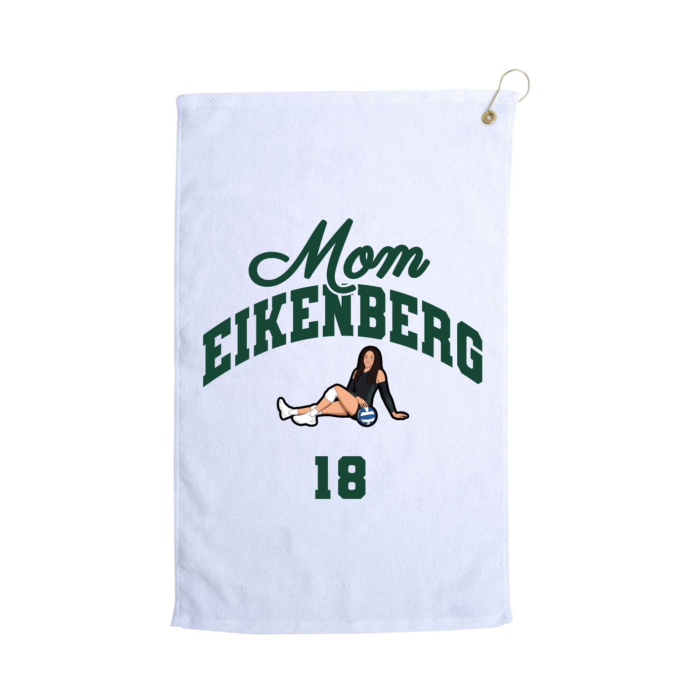 Golf Towel — Mothers Day Arch in White