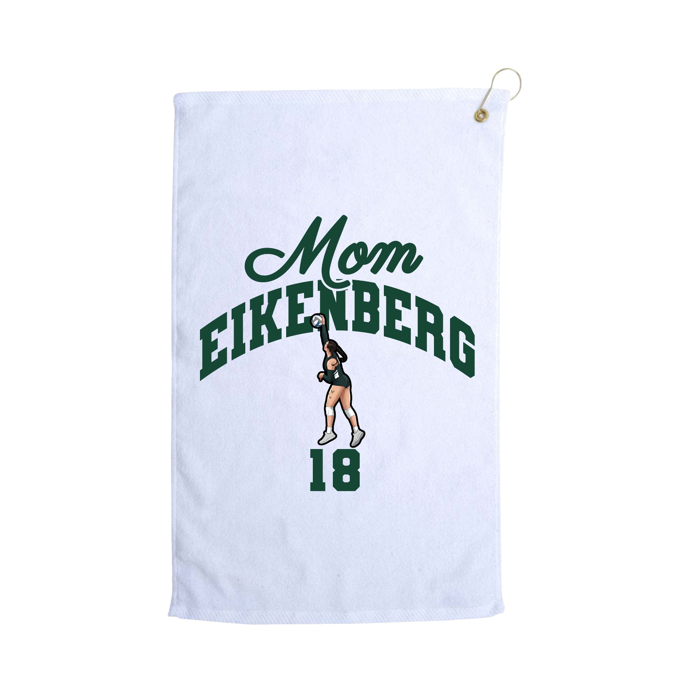 Golf Towel — Mothers Day Arch in White