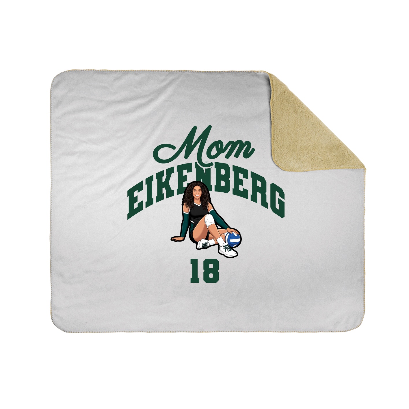 Throw Blanket — Mothers Day Arch in White