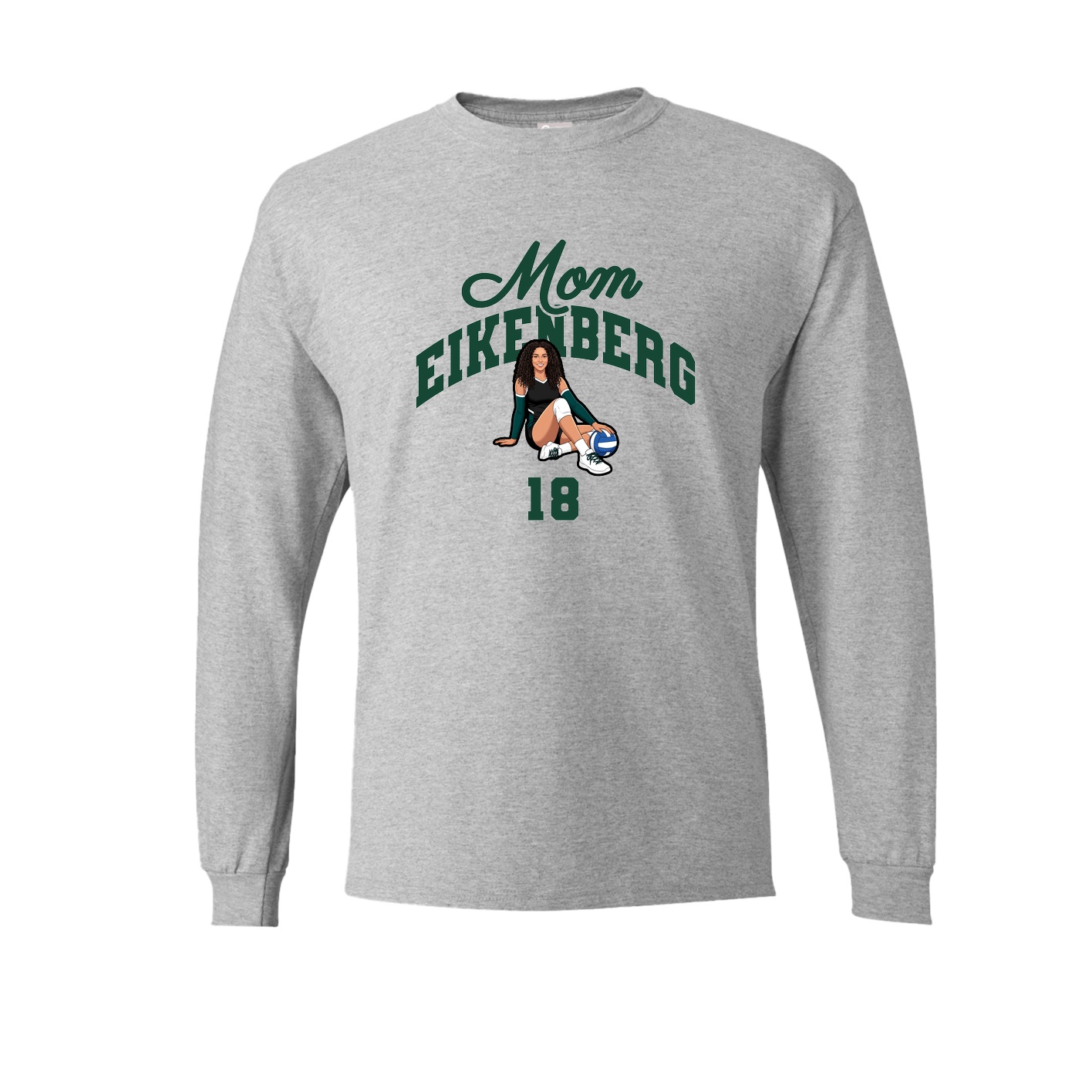 Long Sleeve Tee — Mothers Day Arch in Grey