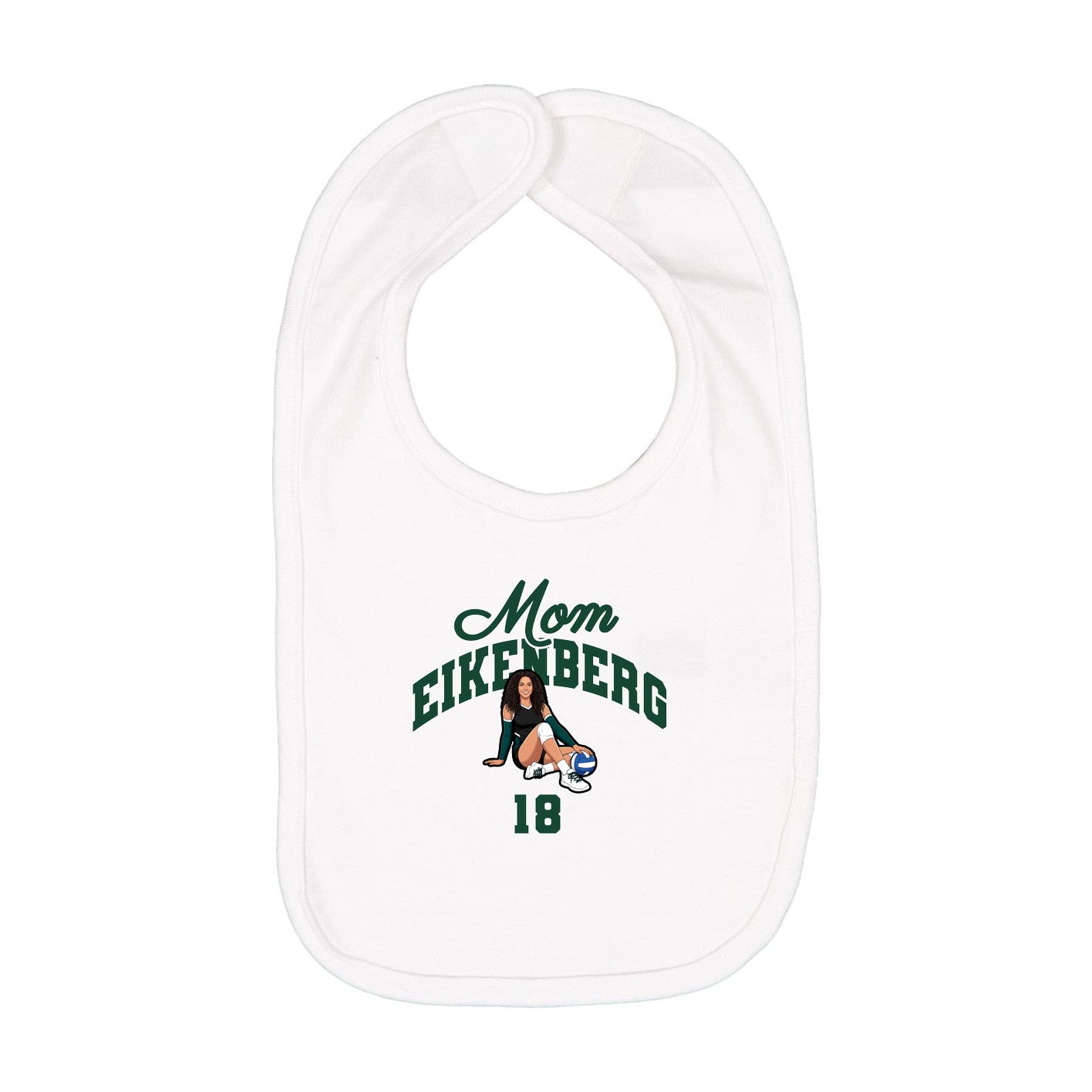 Infant Bib — Mothers Day Arch in White