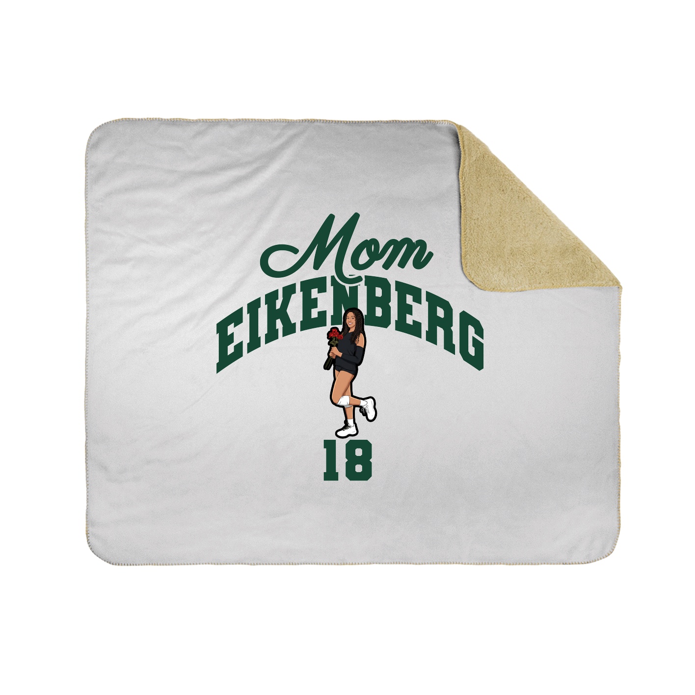 Throw Blanket — Mothers Day Arch in White