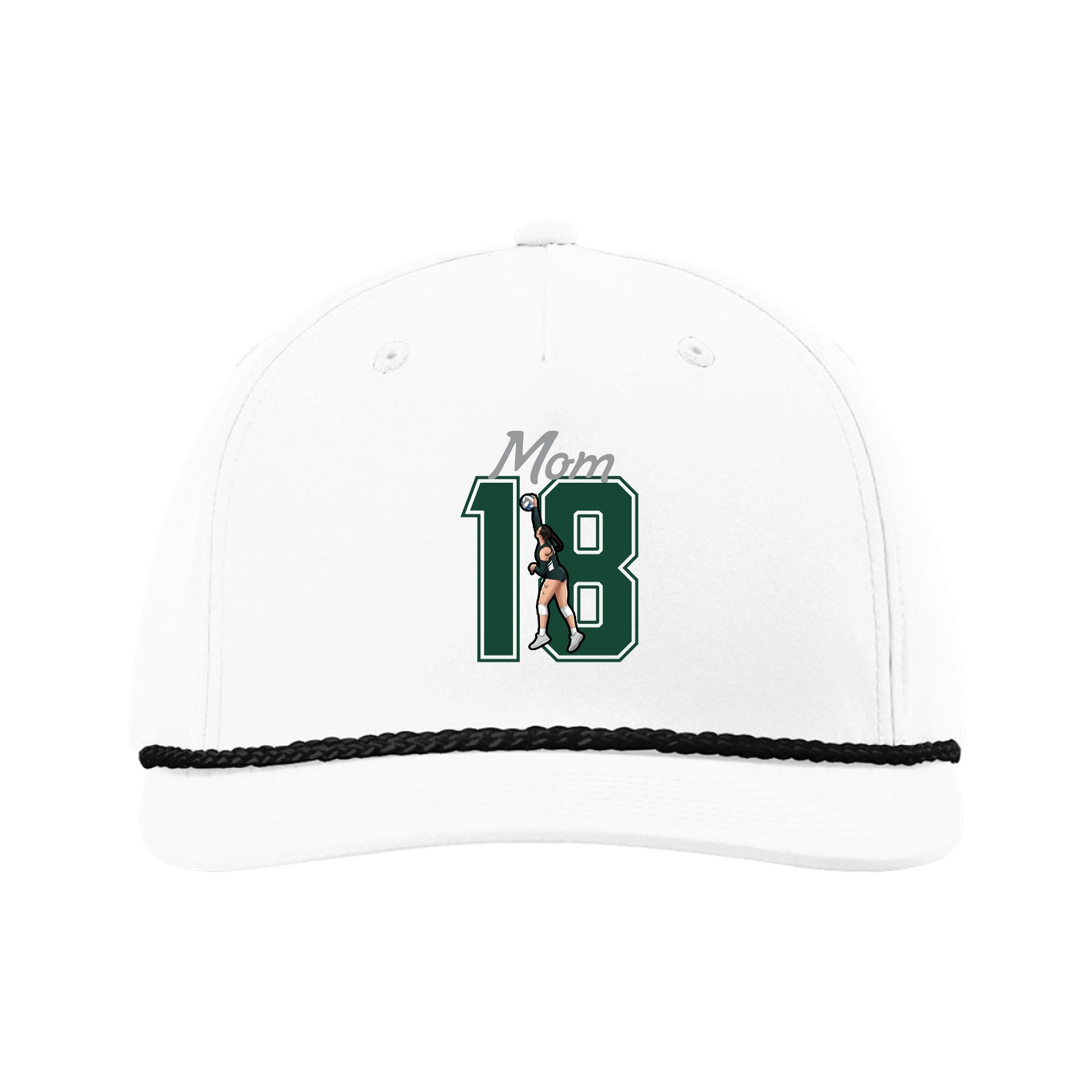 Five-Panel Classic Rope Cap — Mothers Day Shirsey in White