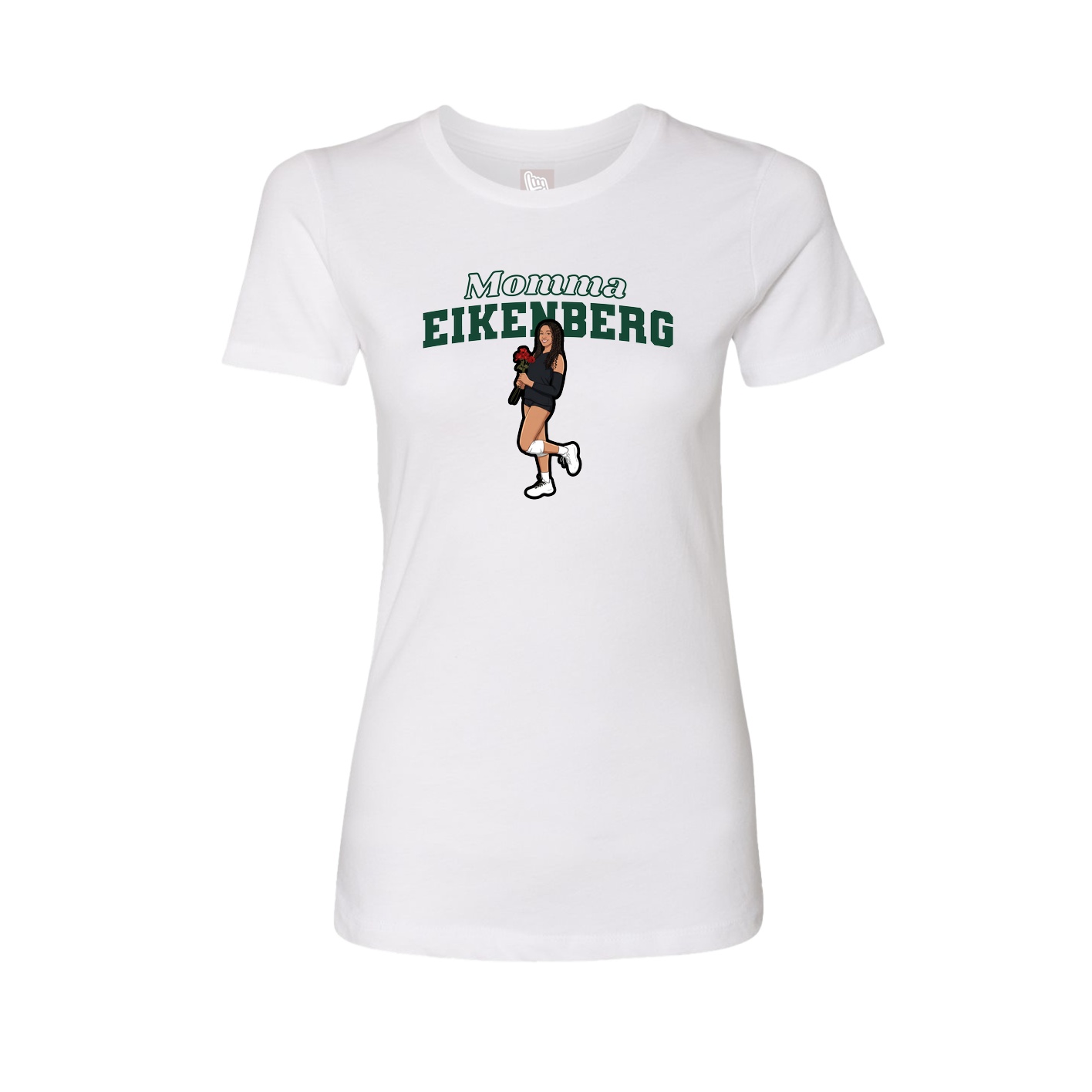 Womens Tee — Mothers Day Block in White