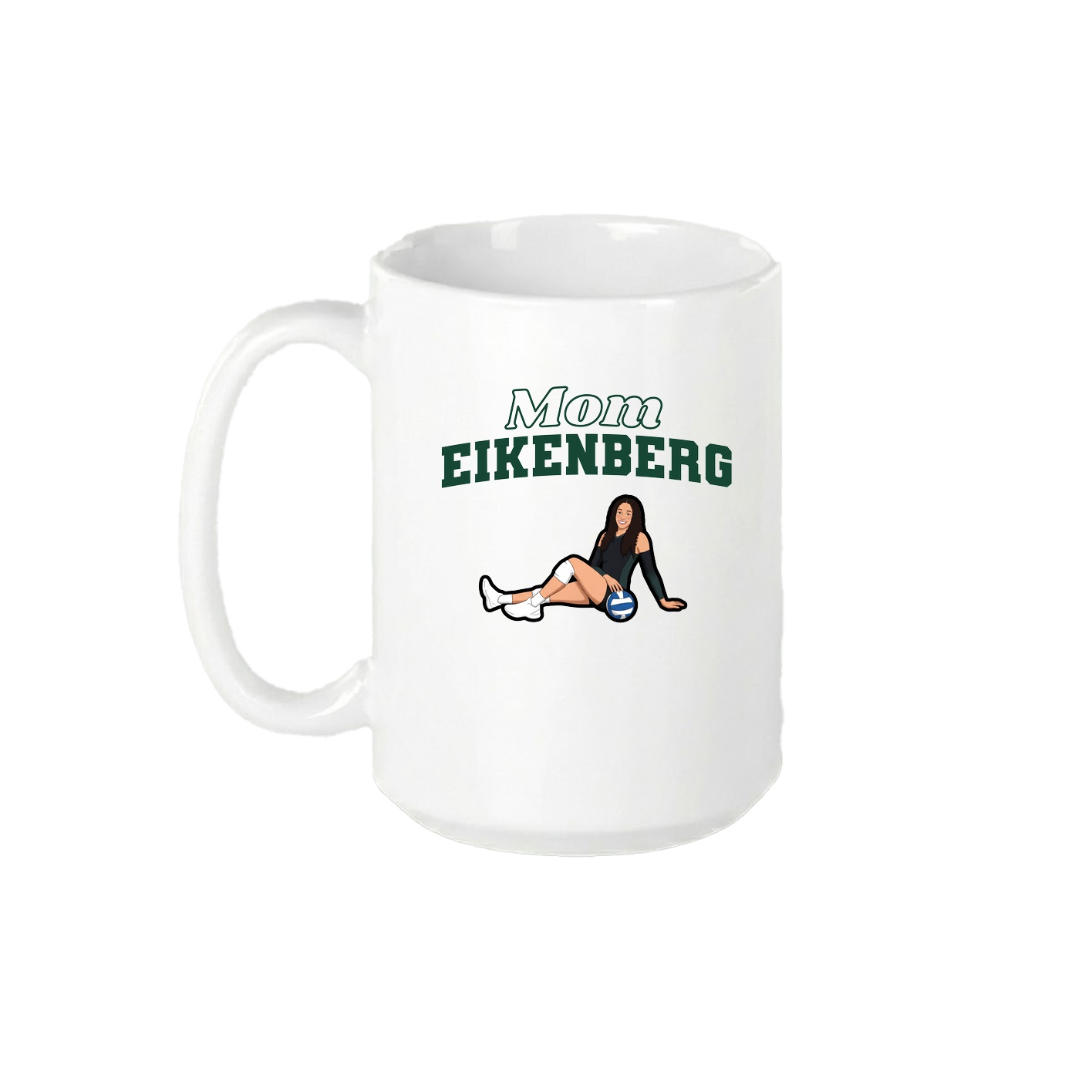 15oz Coffee Mug — Mothers Day Block in White
