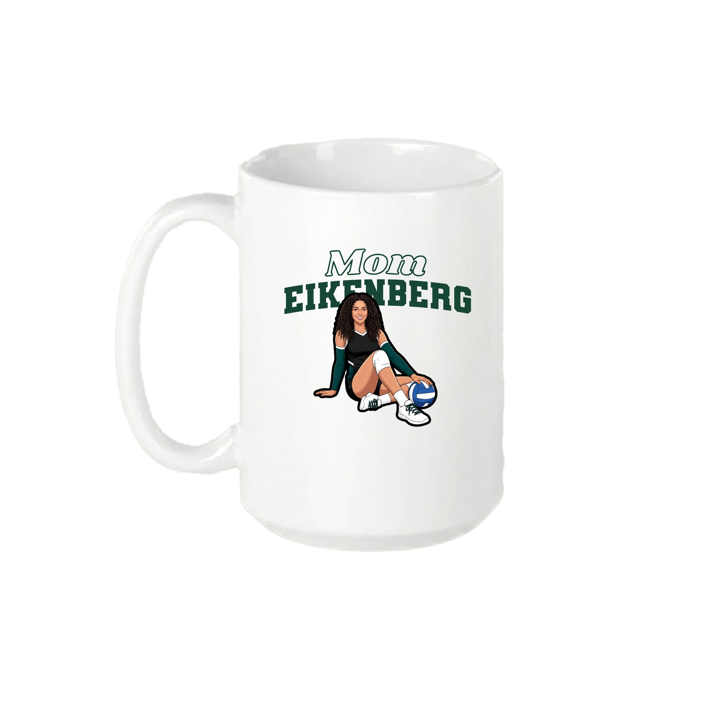 15oz Coffee Mug — Mothers Day Block in White