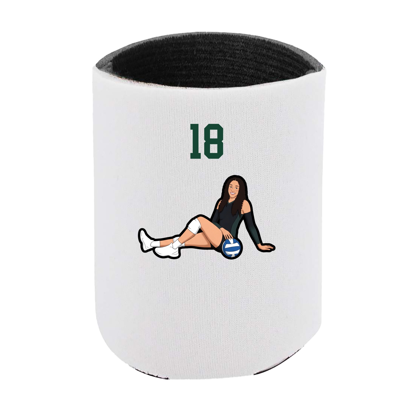 Can Holder — Number Top in White