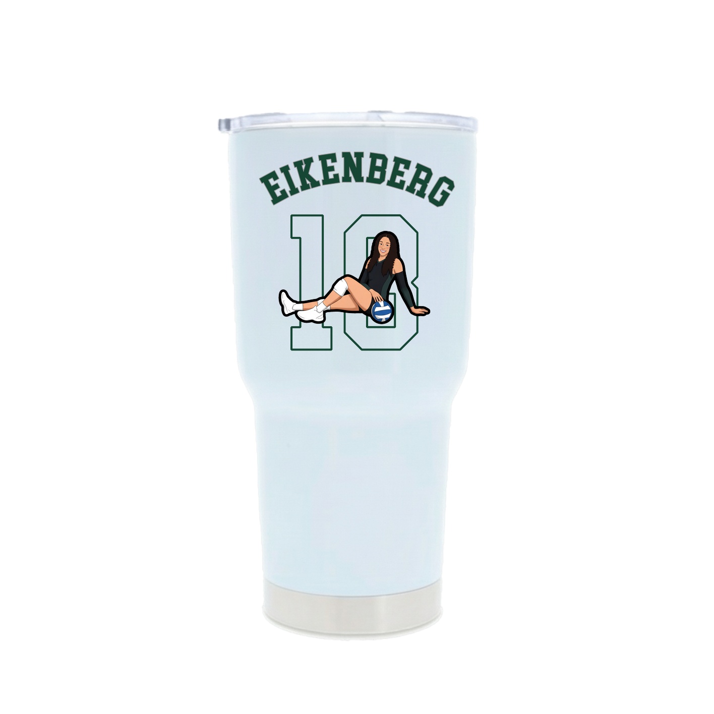 30oz Stainless Steel Tumbler — Shirsey Arch in White