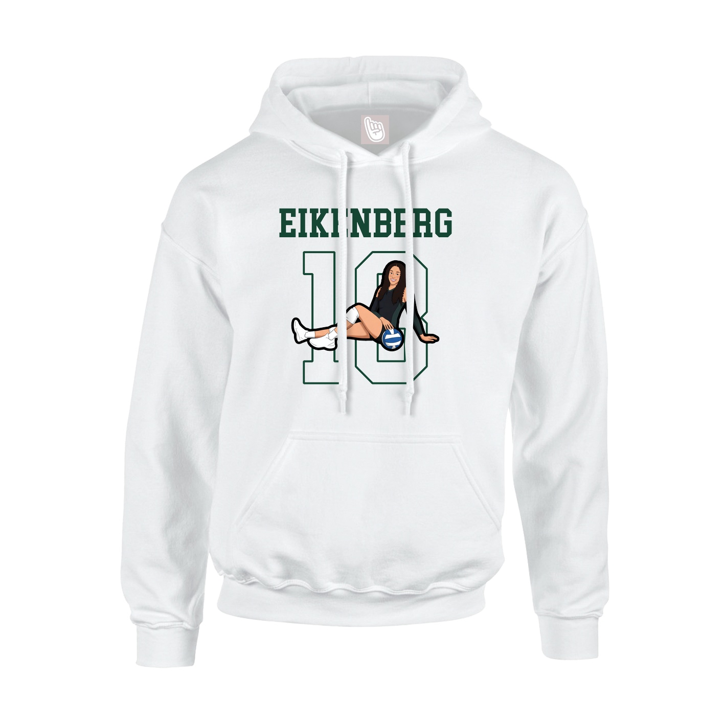 Hoodie — Shirsey in White