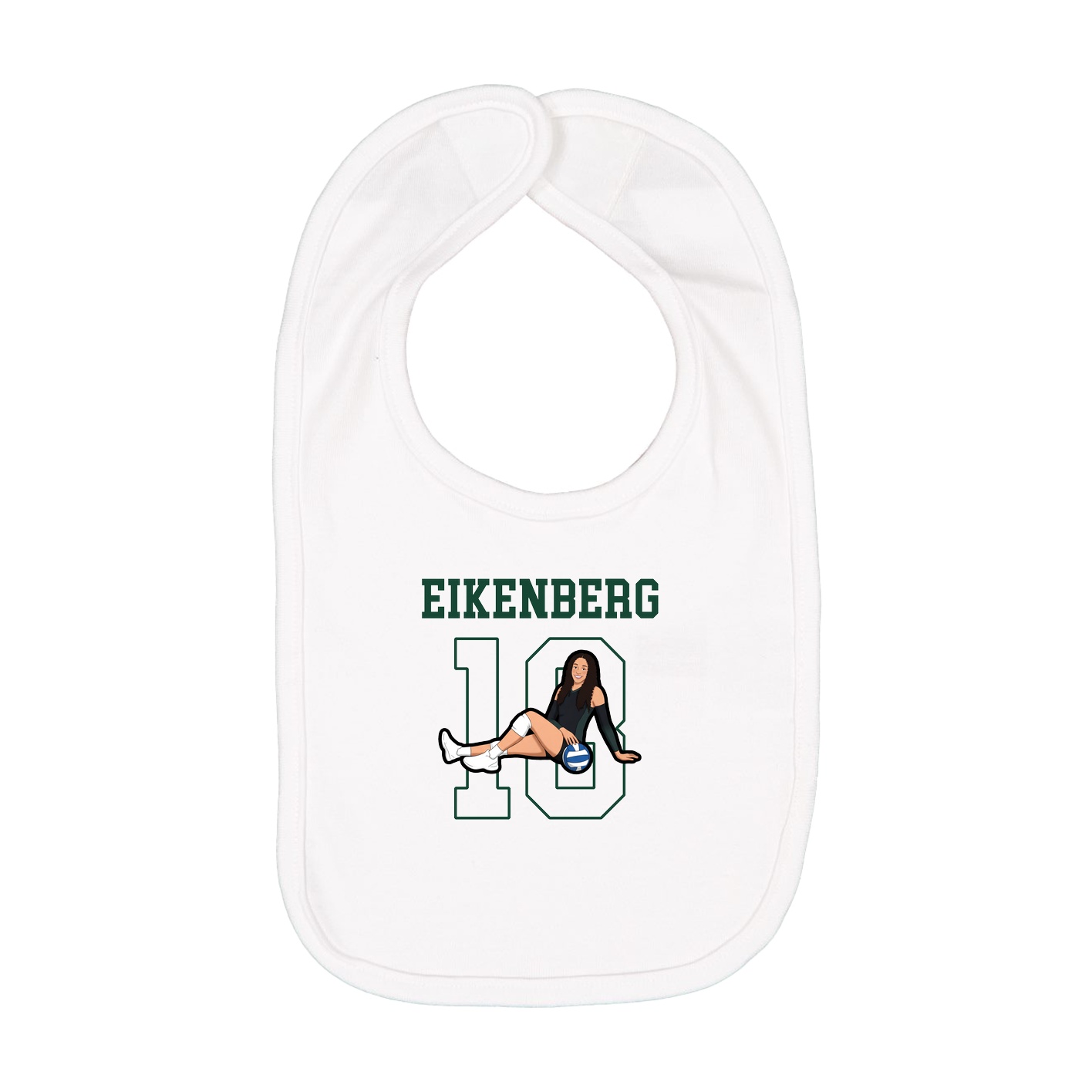 Infant Bib — Shirsey in White