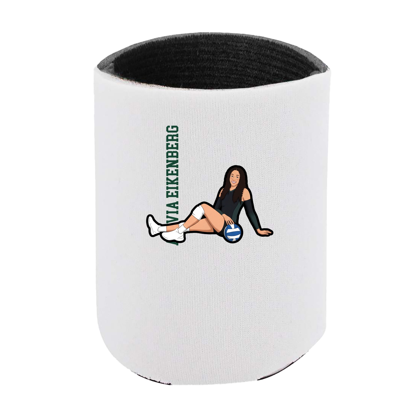 Can Holder — Name Vertical in White