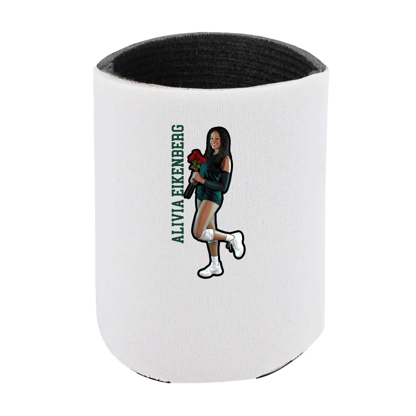 Can Holder — Name Vertical in White