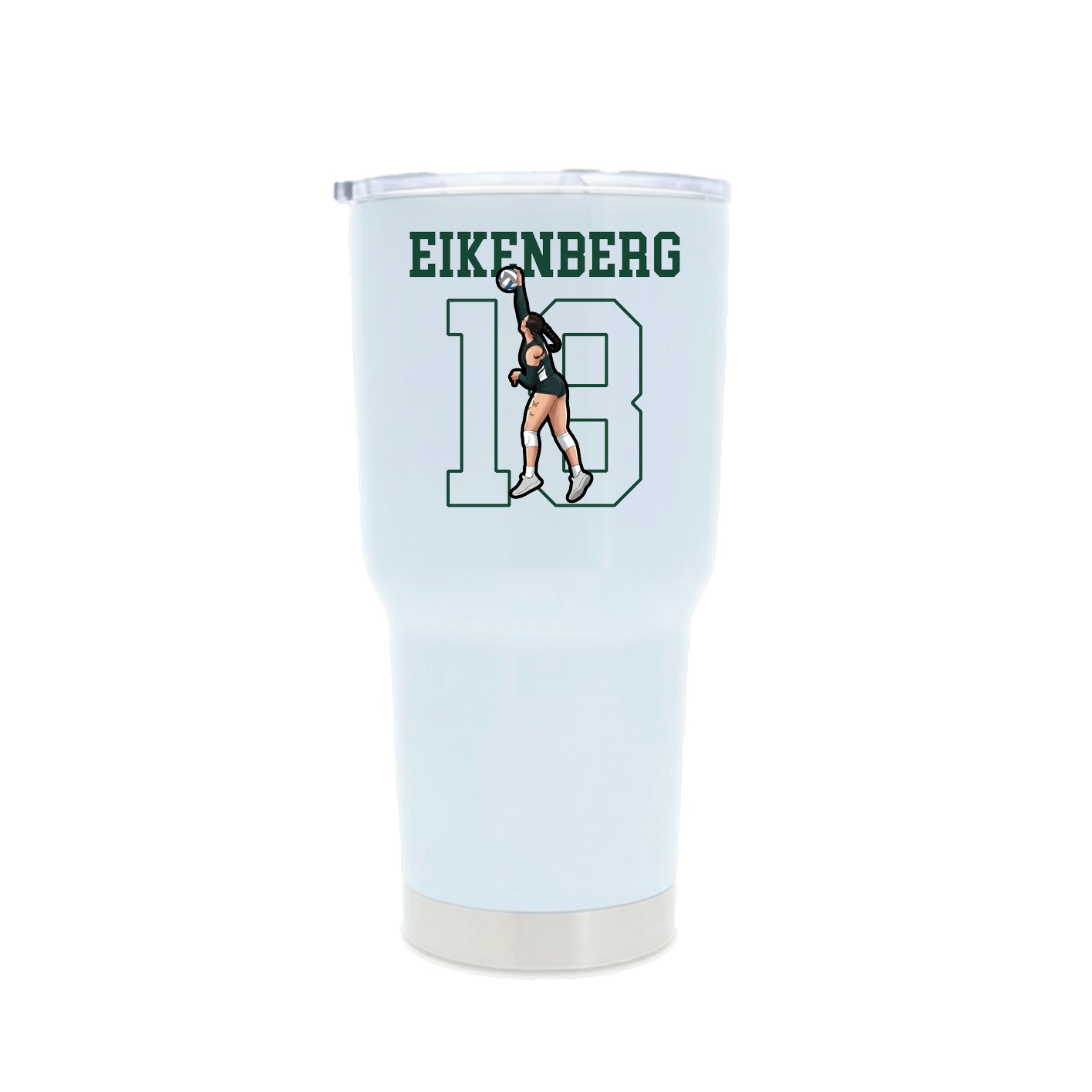 30oz Stainless Steel Tumbler — Shirsey in White