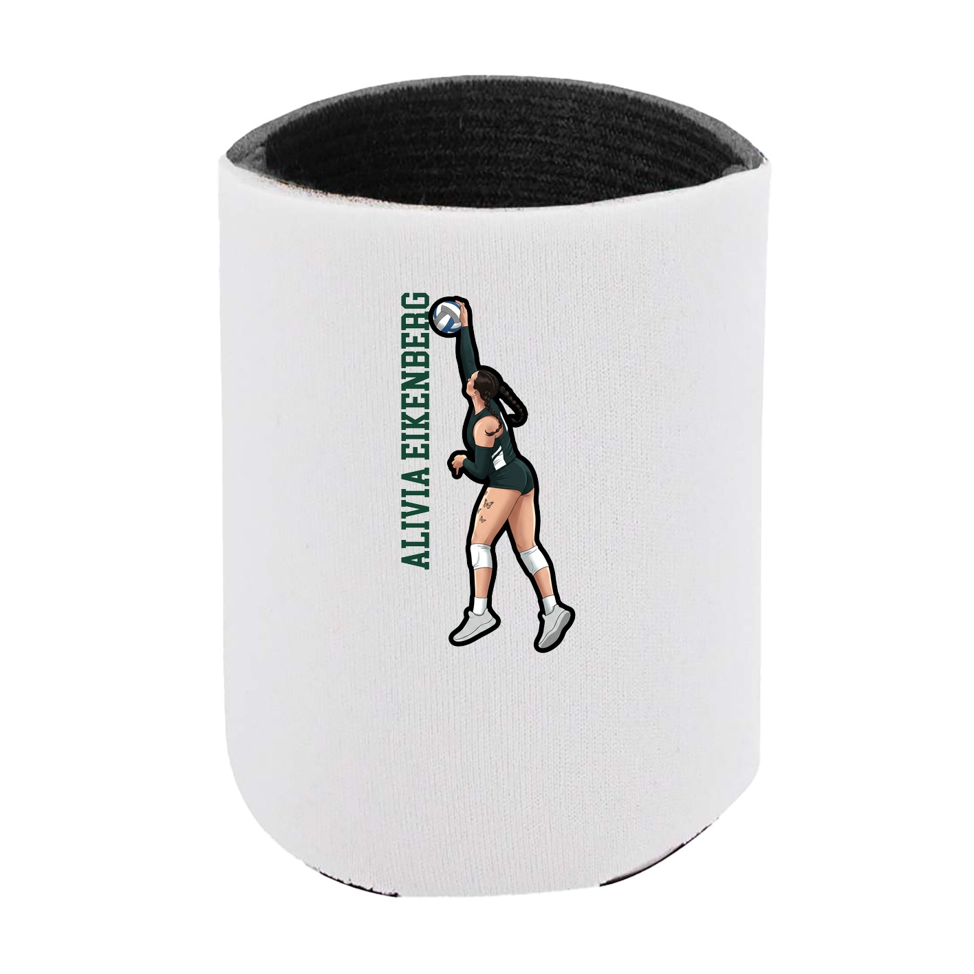 Can Holder — Name Vertical in White